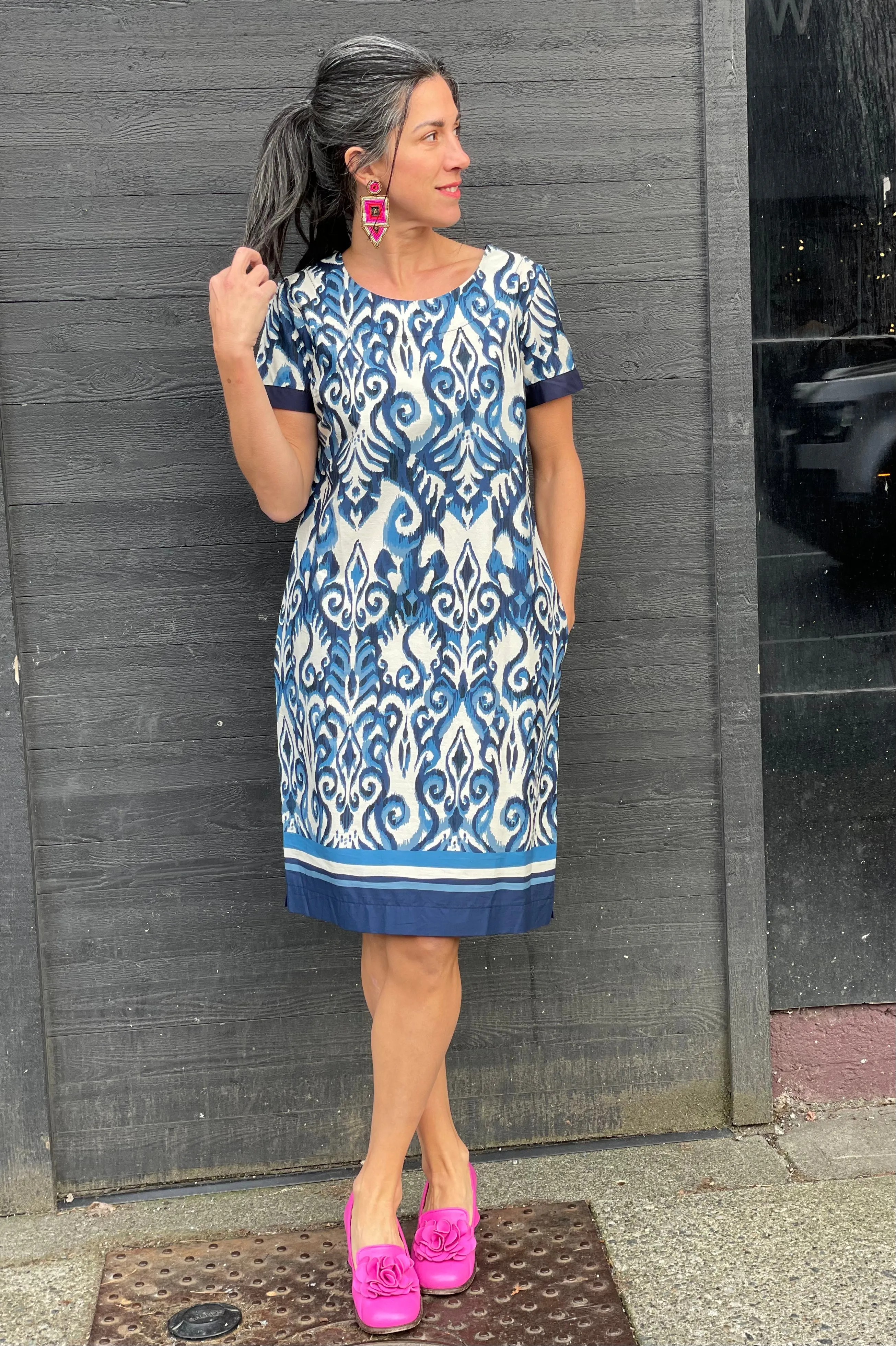 306 Blue Cotton Dress