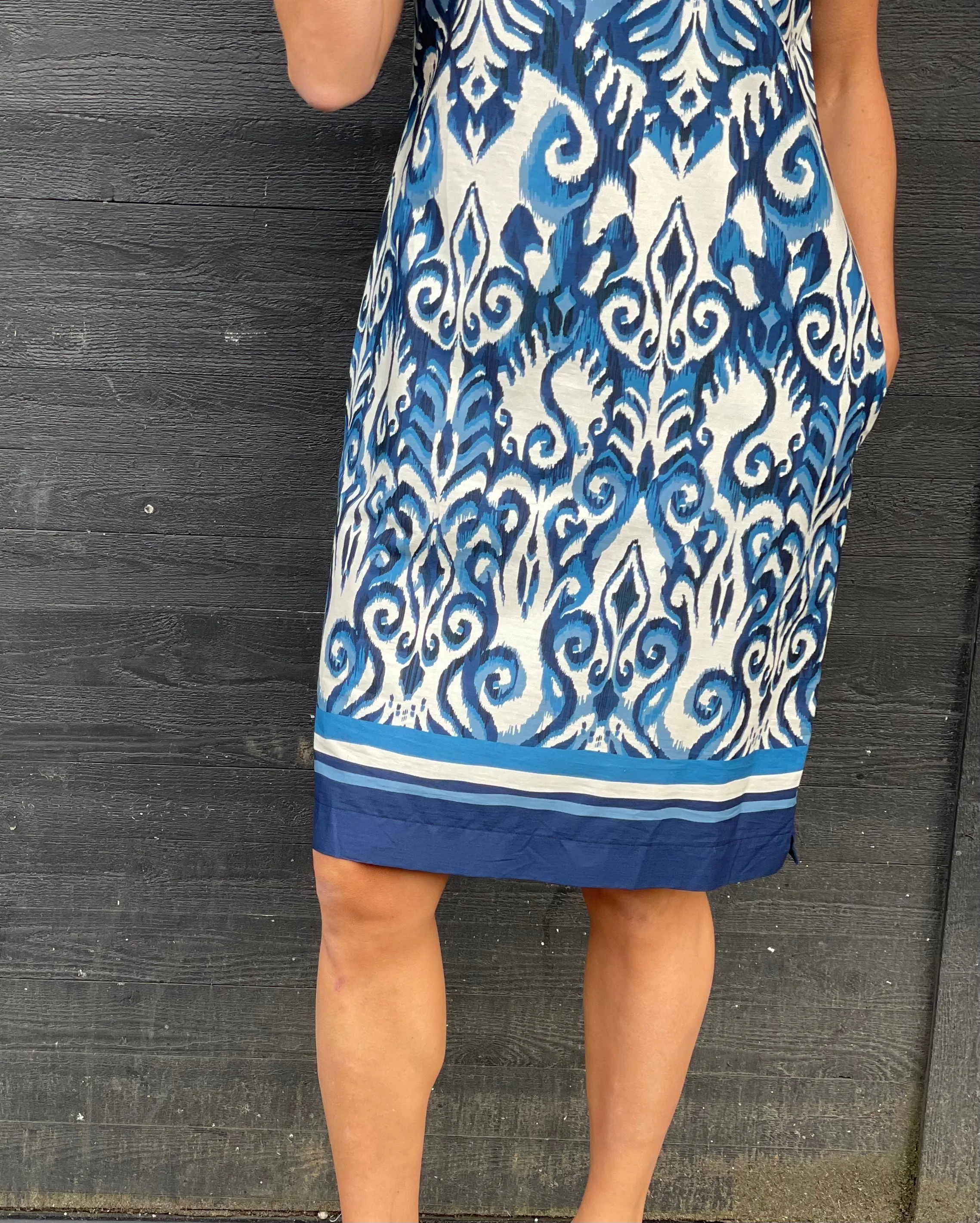 306 Blue Cotton Dress