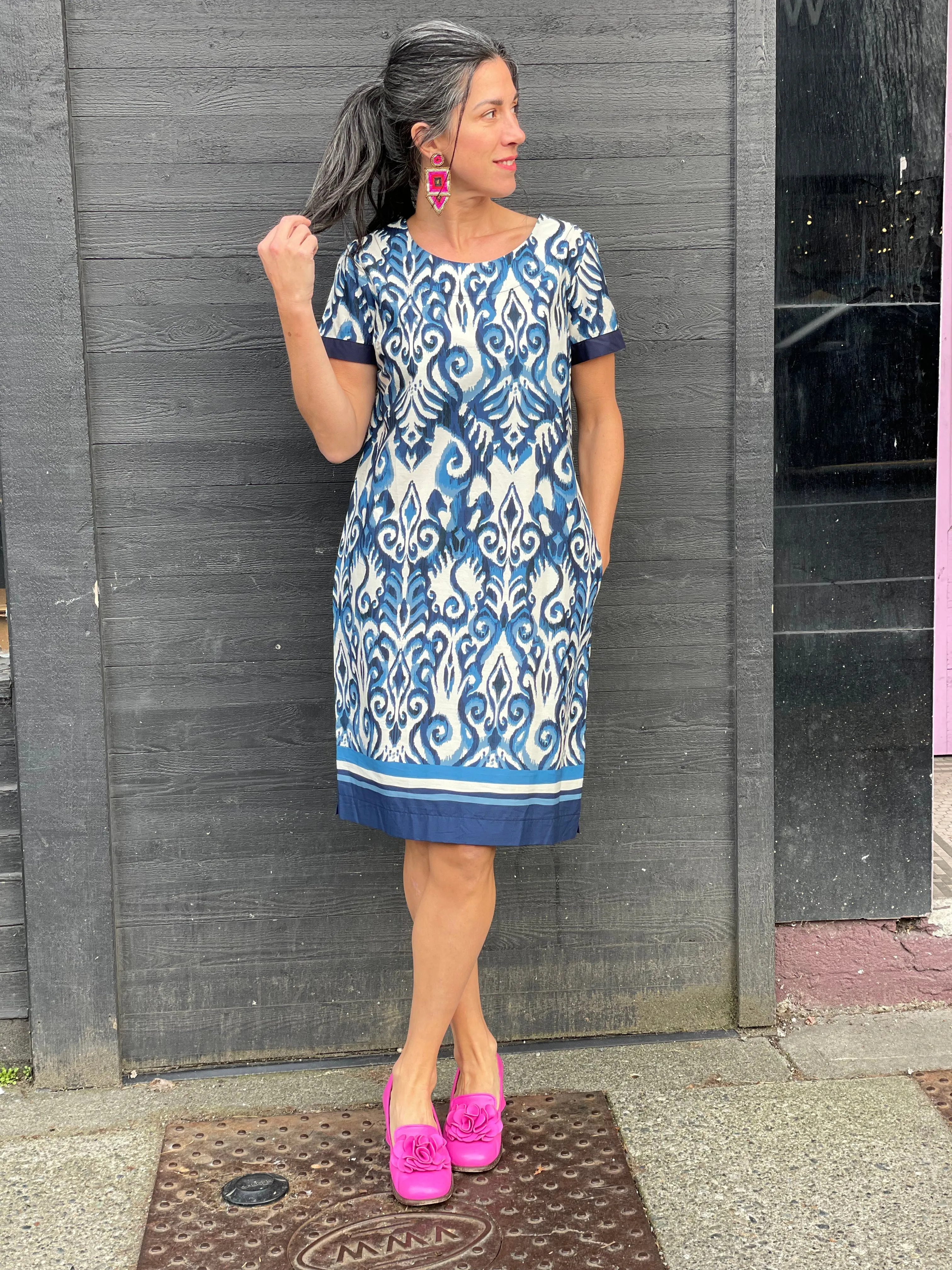 306 Blue Cotton Dress