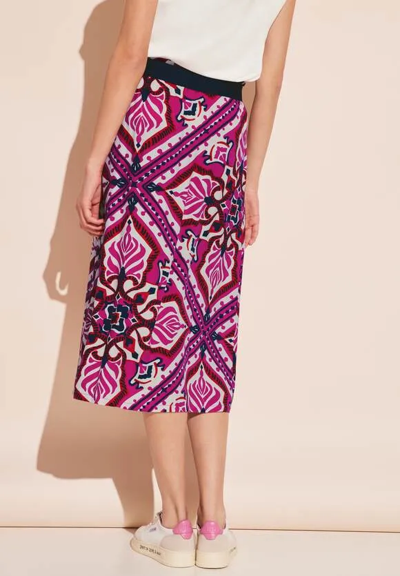 361455- Pink Print Skirt - Street One