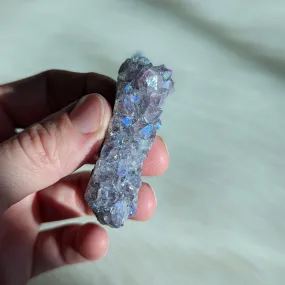 Adorable Angel Aura Amethyst Cluster #1 ~ Dazzling Rainbow Energy