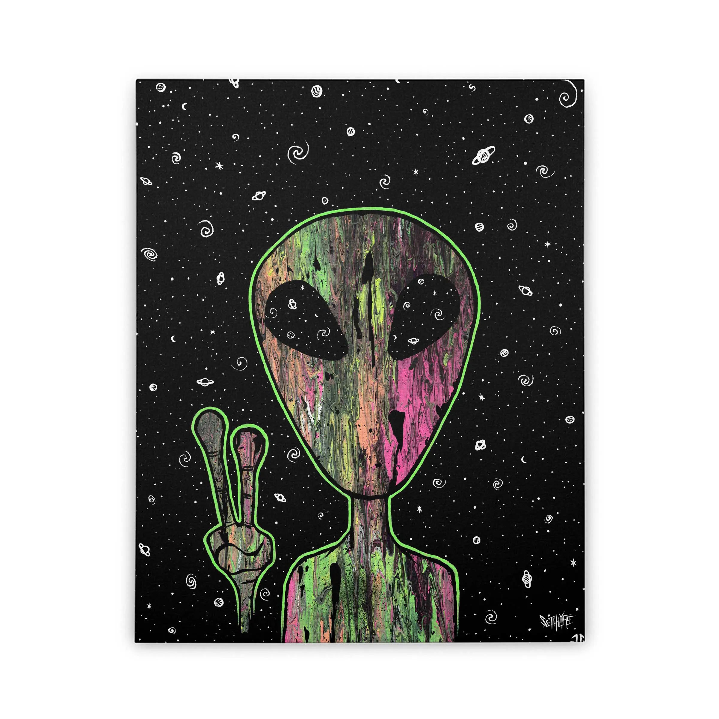 ALIEN SPACE WALL CANVAS