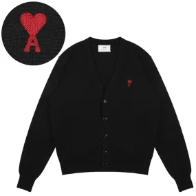 AMI PARIS  |Unisex Street Style Logo Designers Cardigans