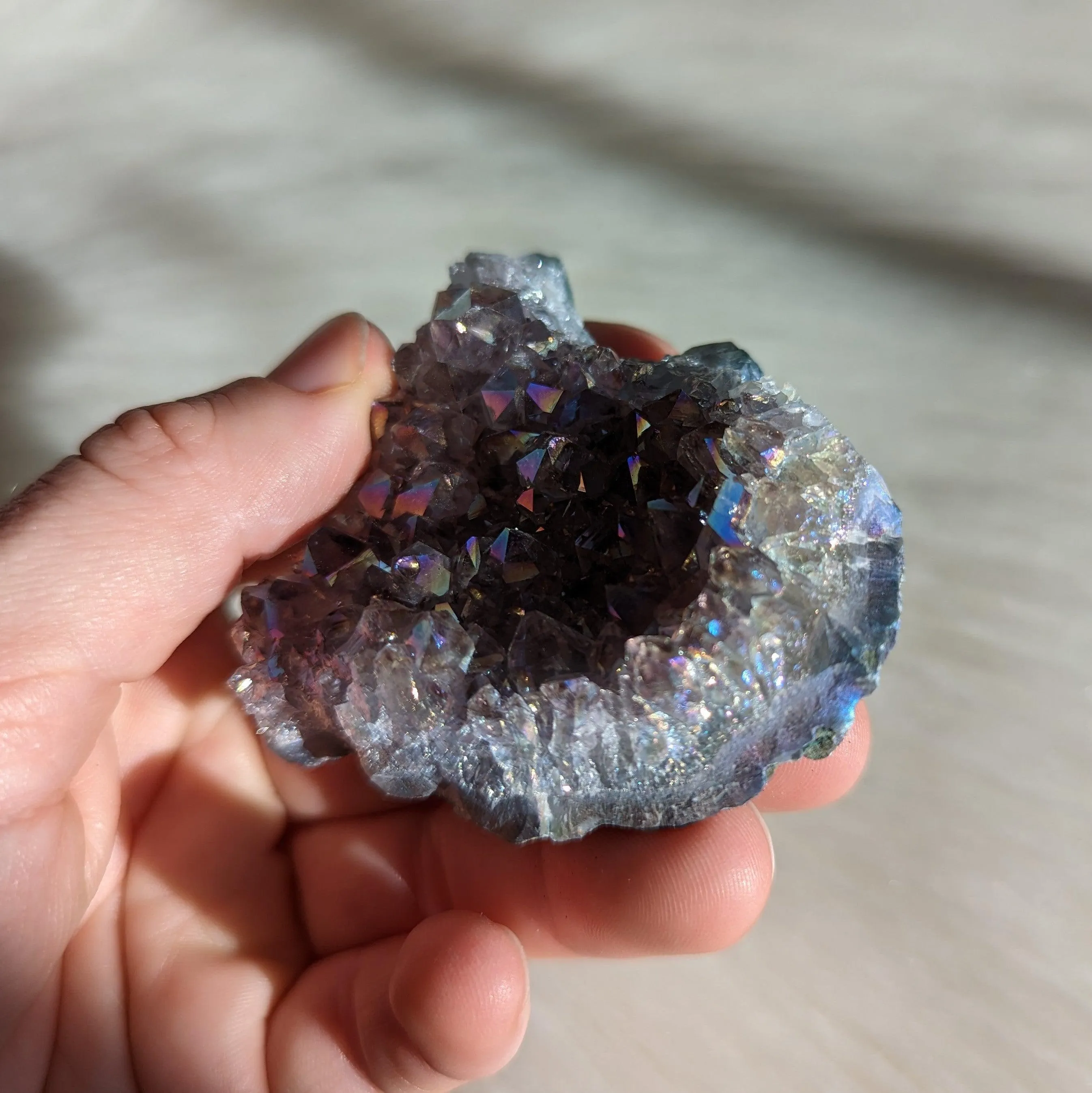 Angel Aura Amethyst Cluster #3 ~ Small Freestanding Display Specimen