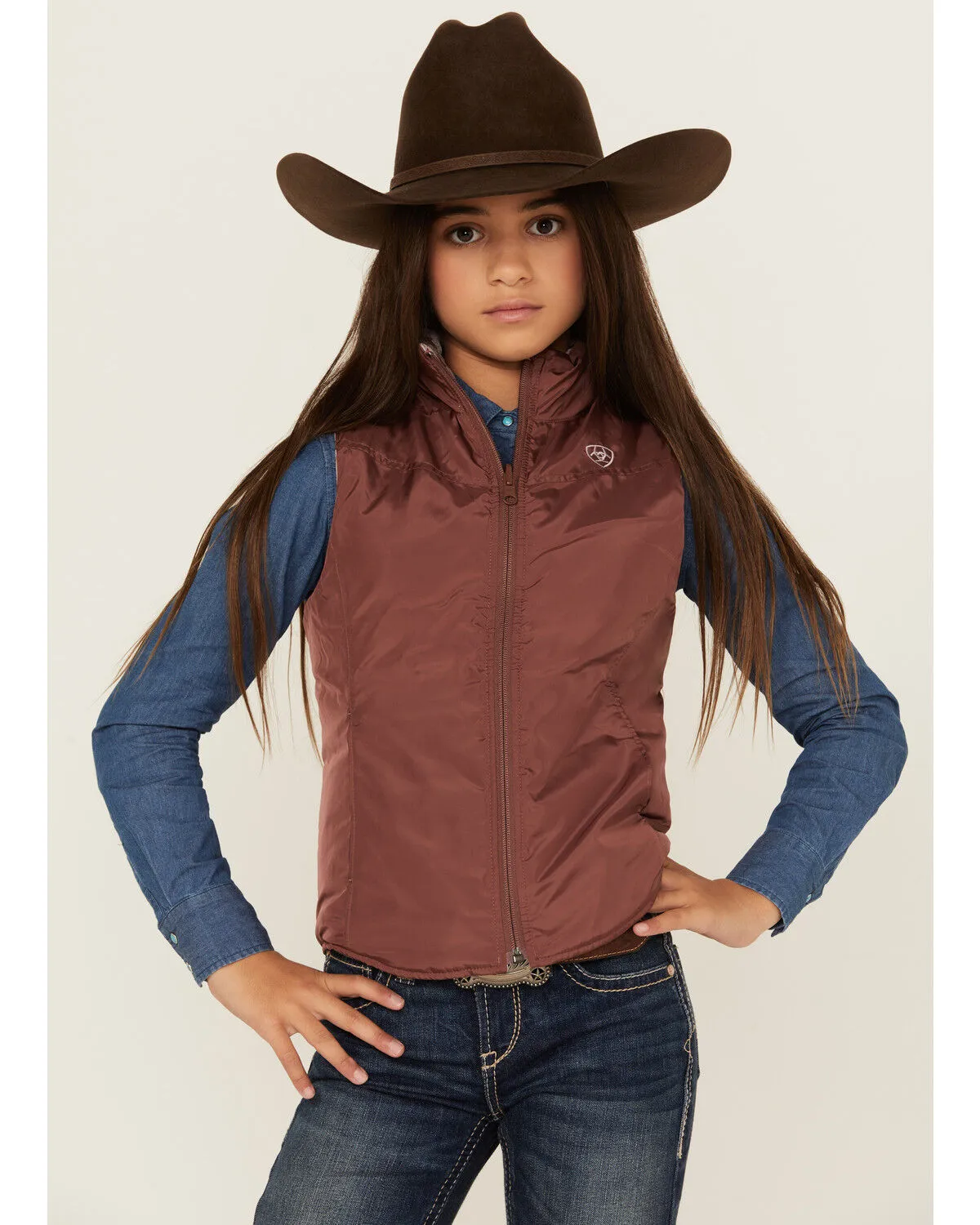 Ariat Girls' Bella Reversible Vest