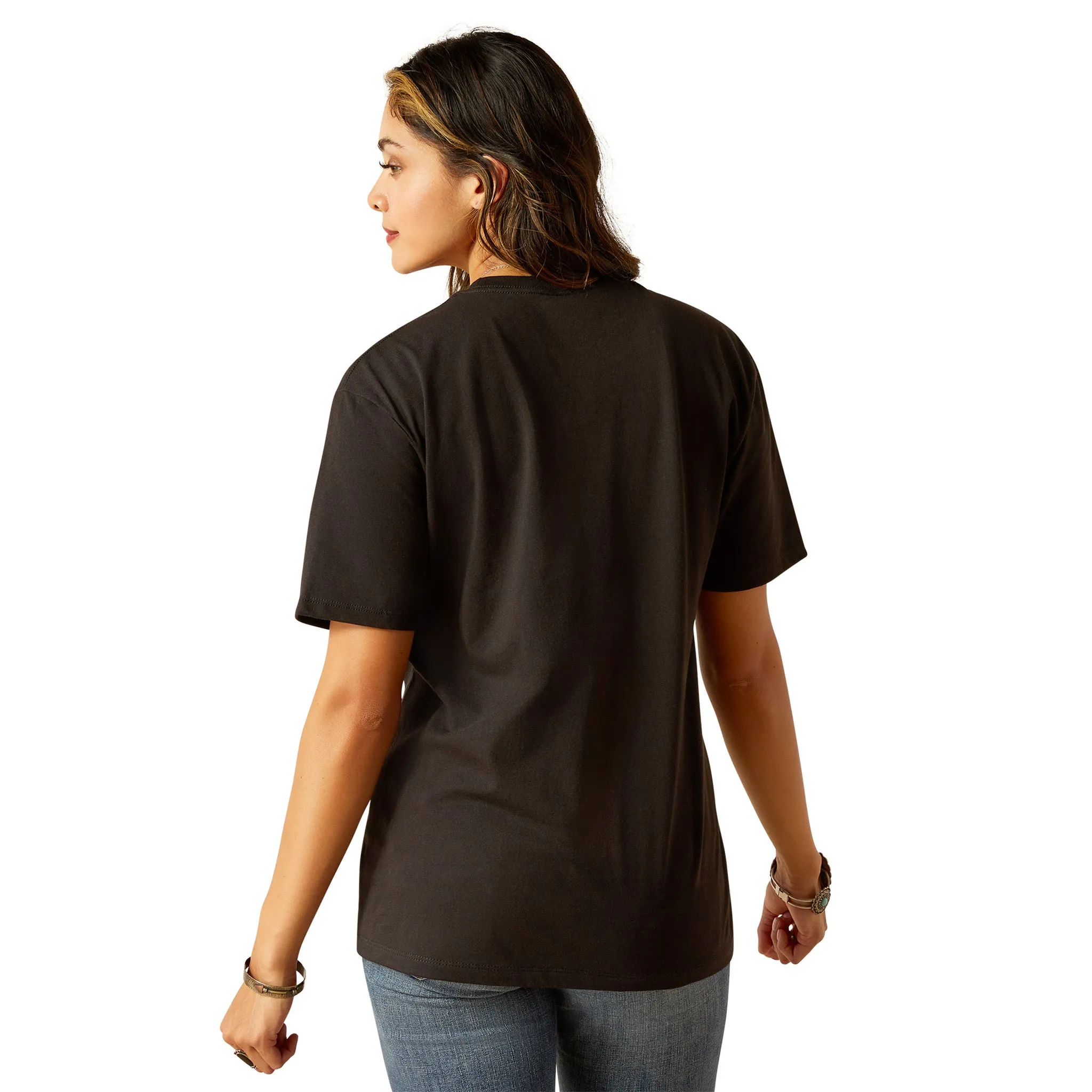 Ariat Women's Black Bronc Horseshoe Tee