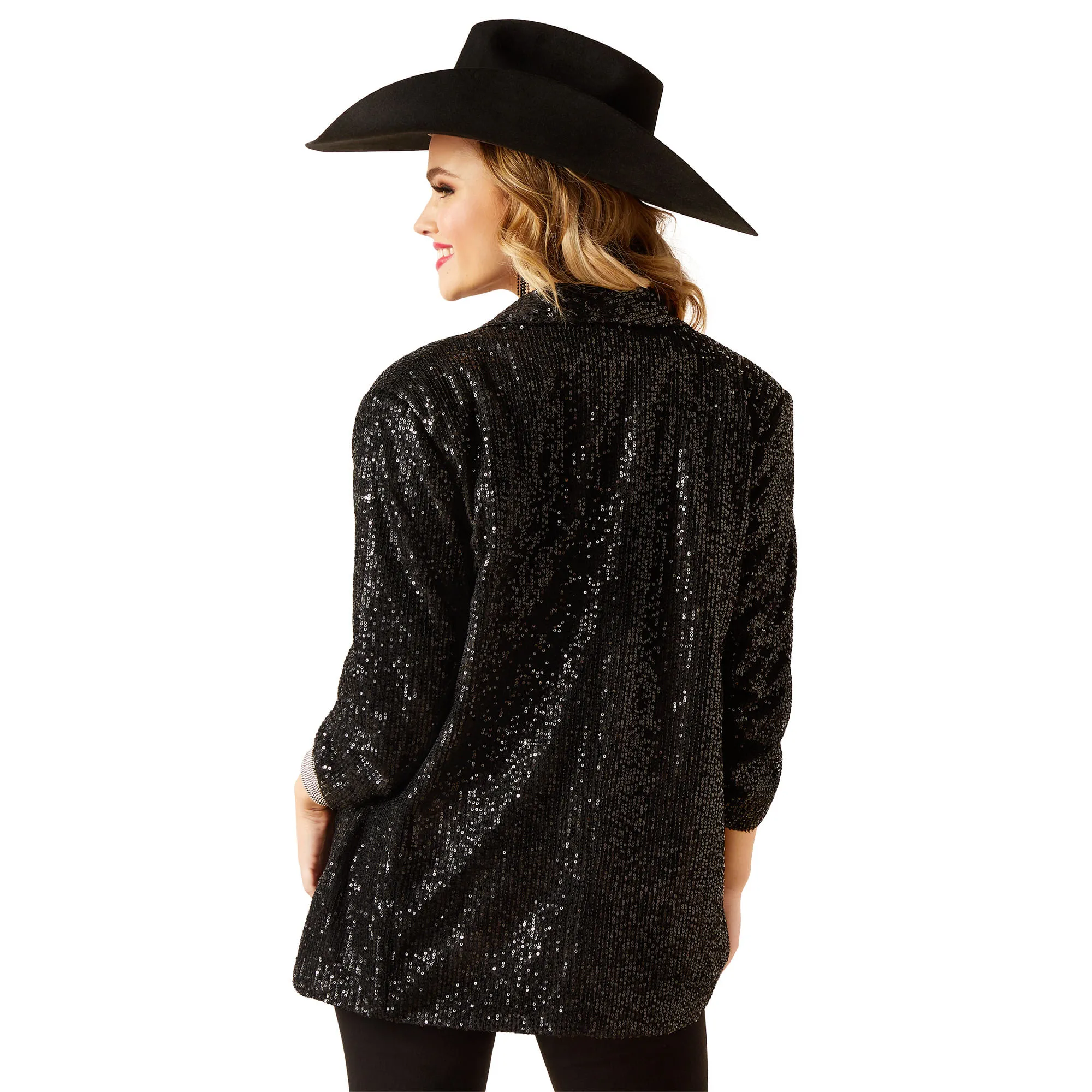 Ariat Womens Black Sequin Blazer