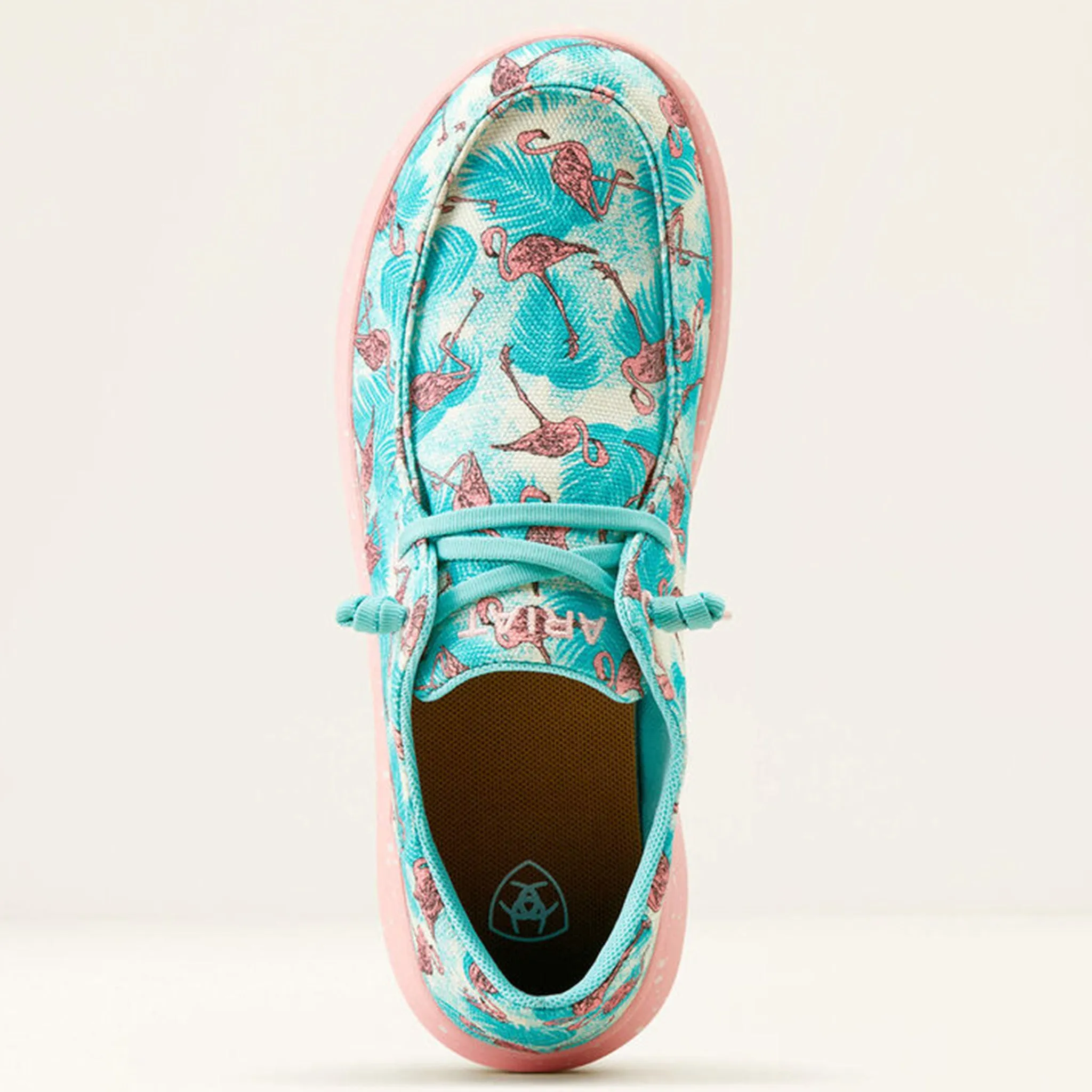 Ariat Women's Turquoise Flamingo Print Hilo