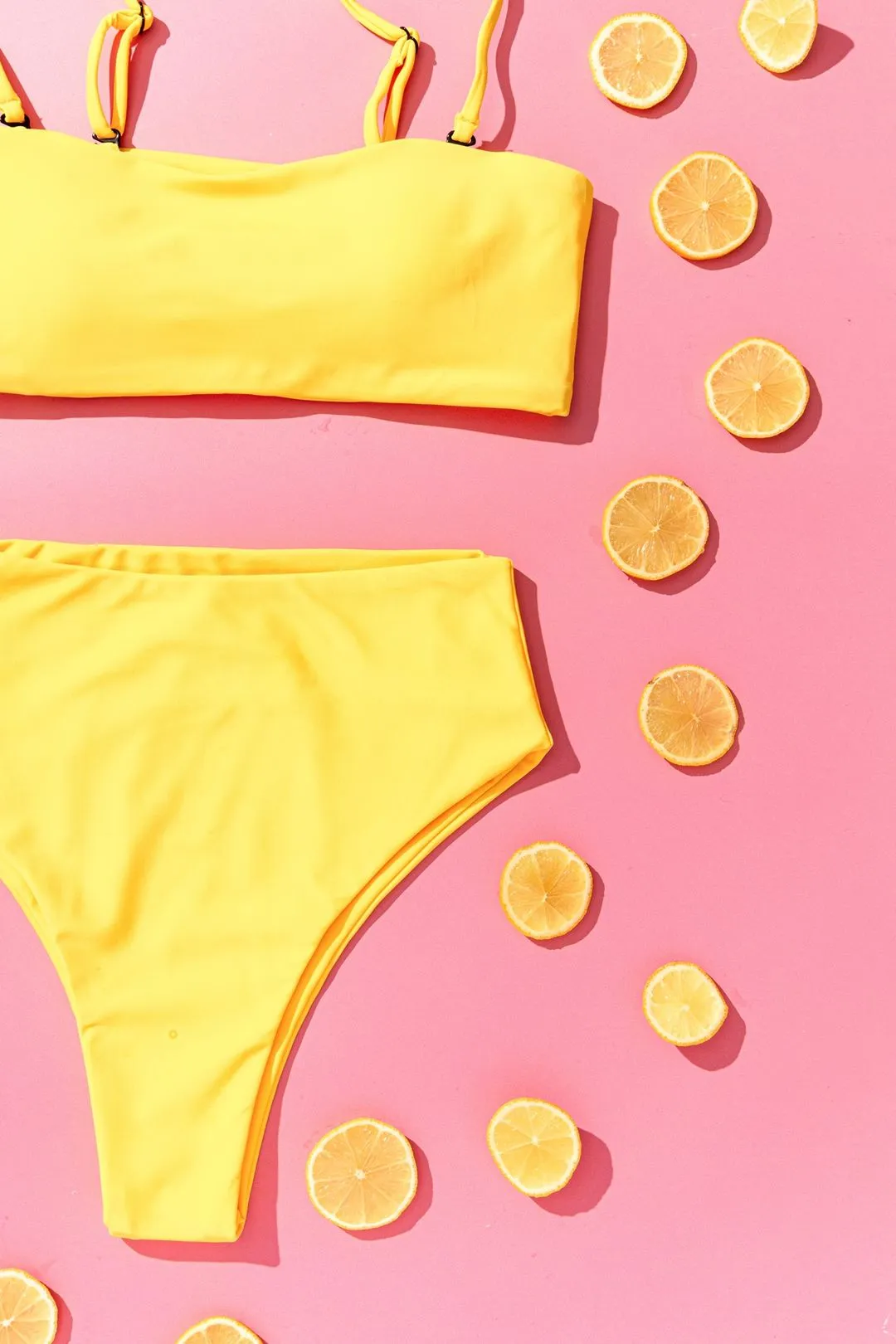 BAUDOUIN BIKINI TOP IN MANGO YELLOW