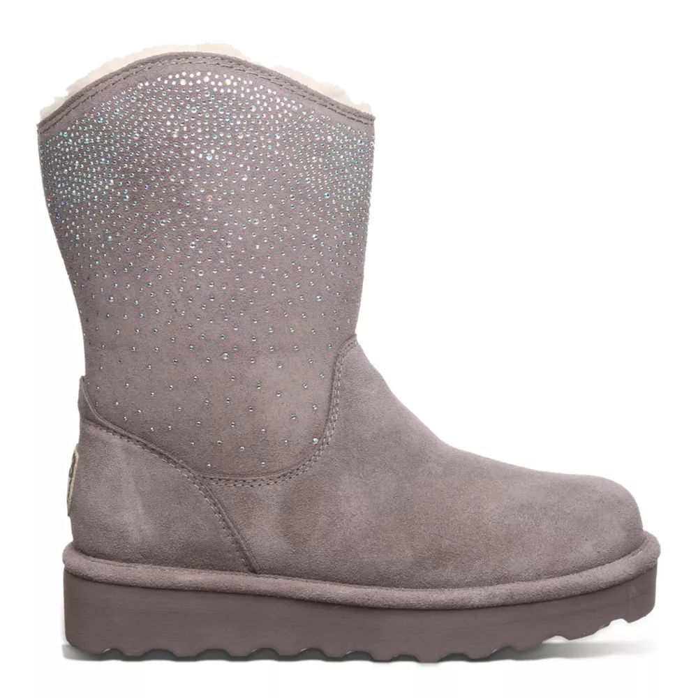BEARPAW  WOMENS GLAM PLATFORM LO WATER RESISTANT BOOT