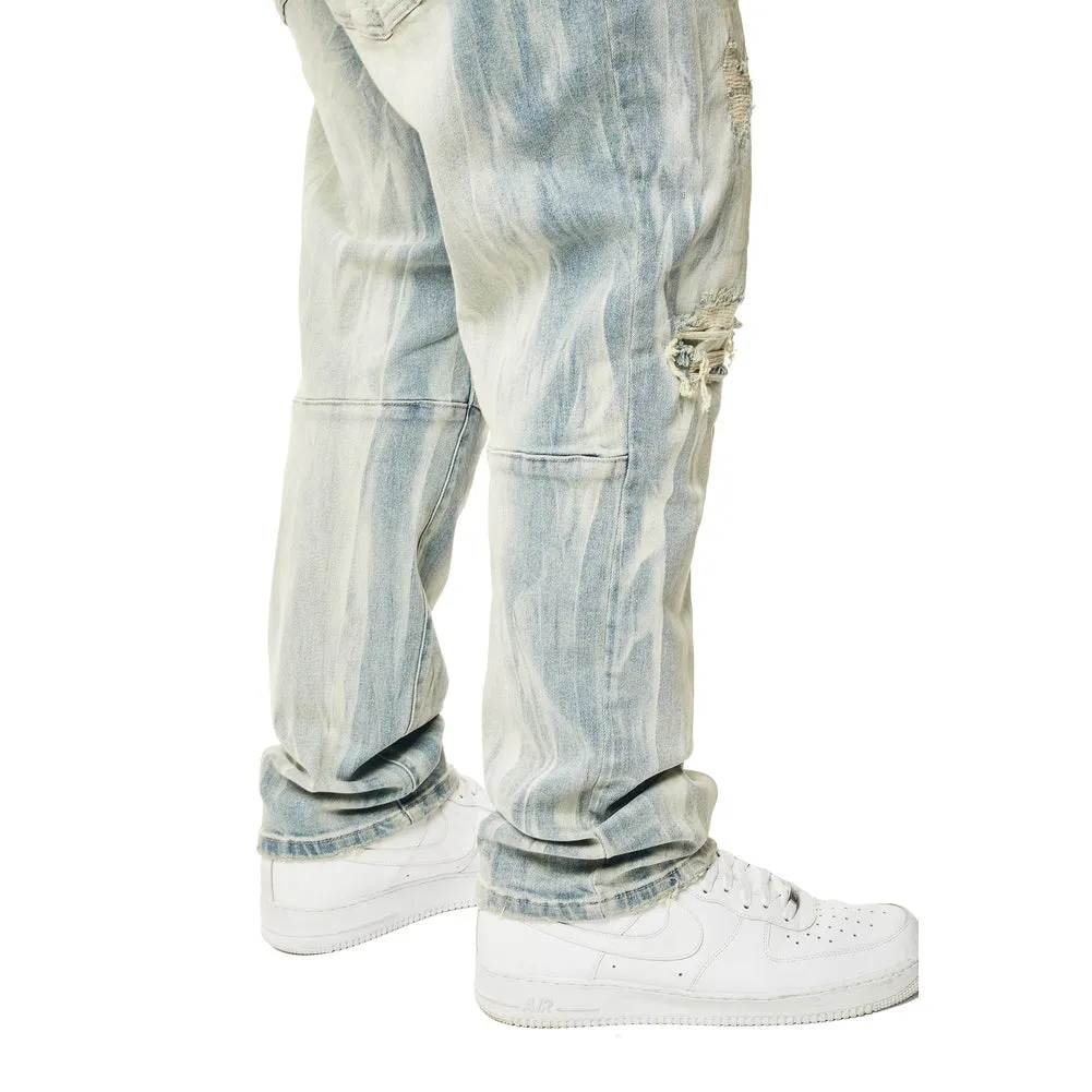 Big and Tall - Rooting Effect Jeans - Seville Blue