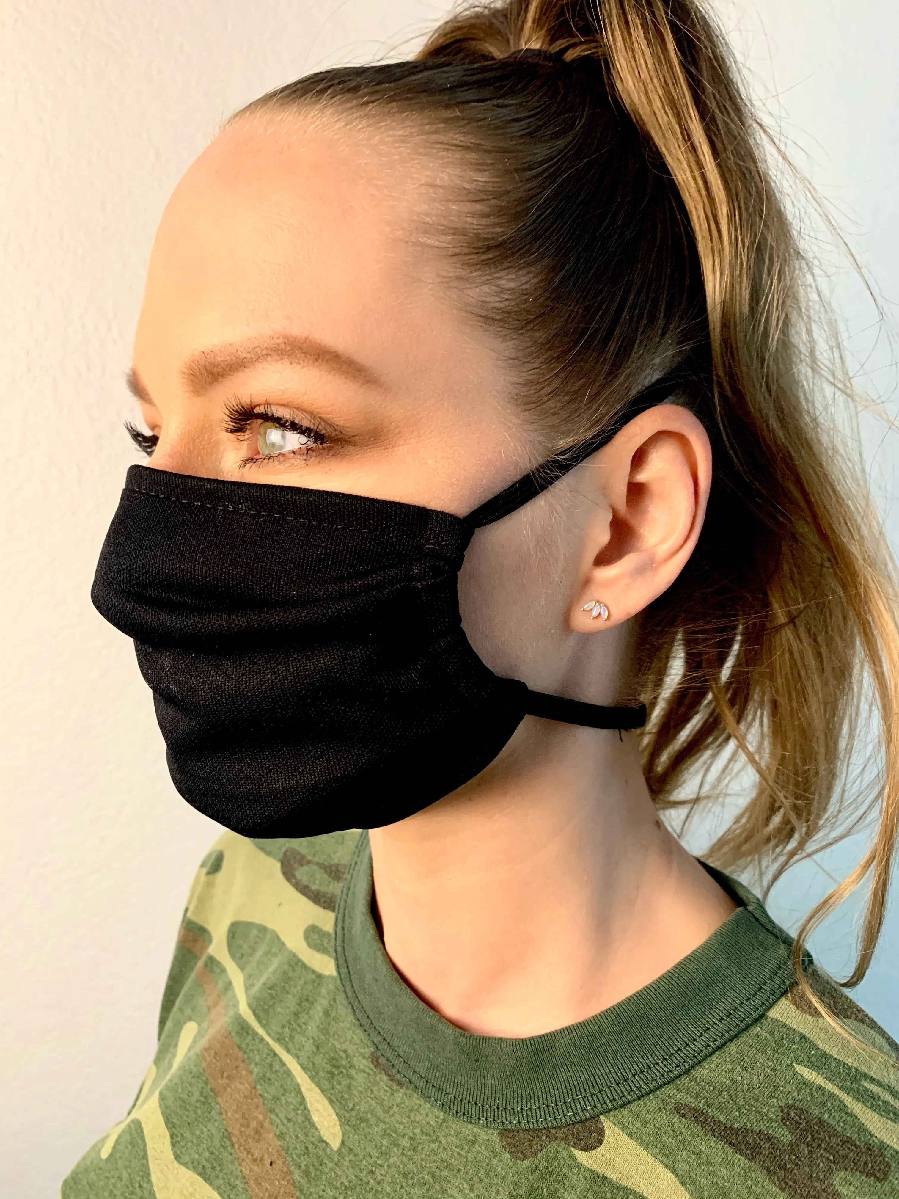 Black Fabric Mask