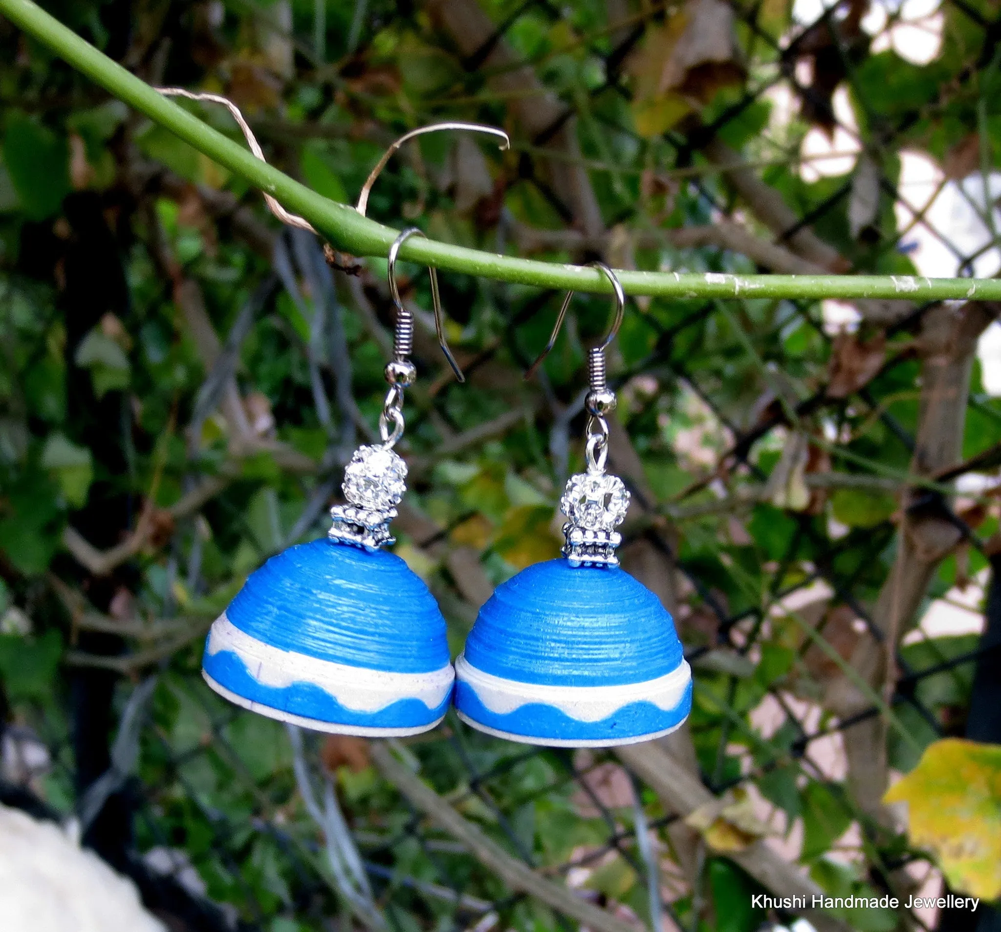 Blue Jhumkas