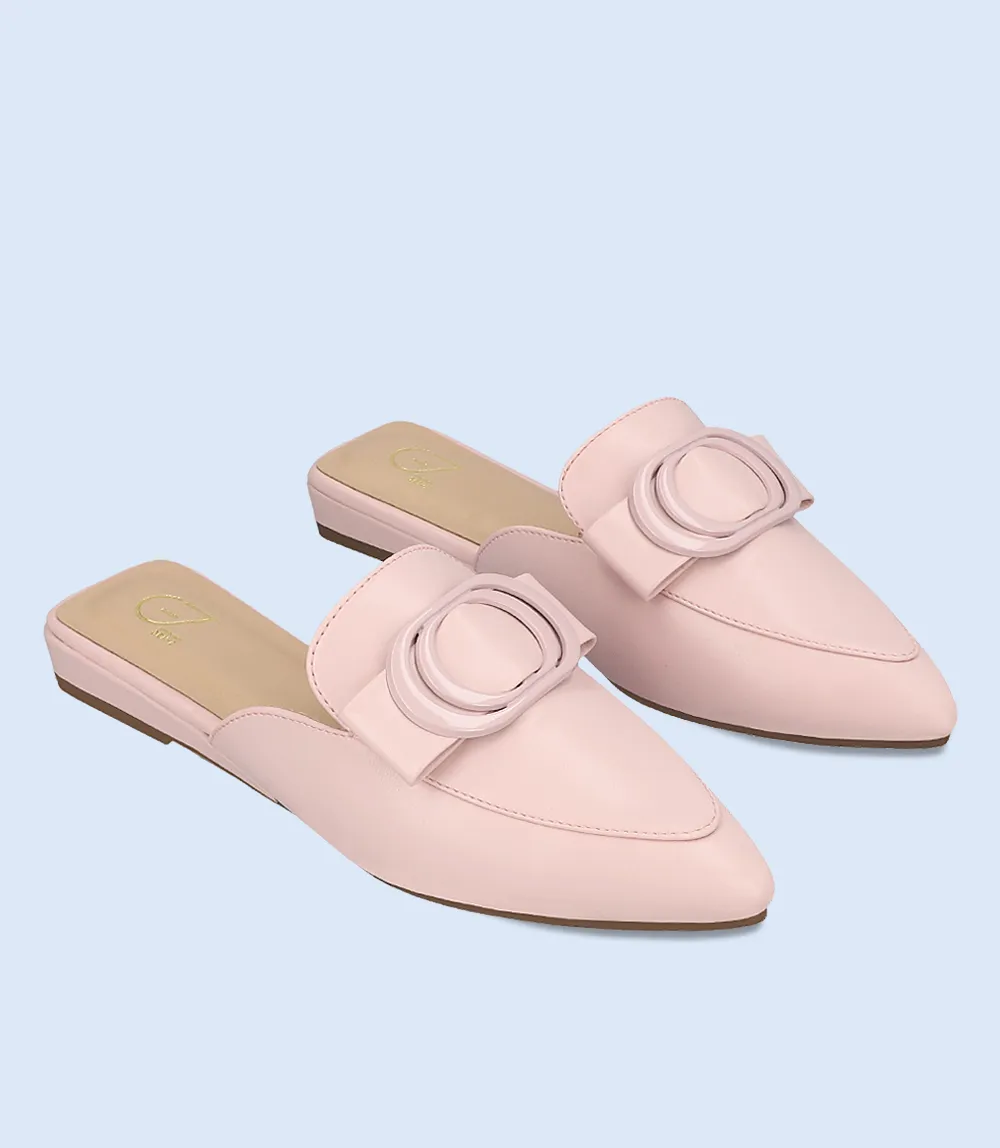 BW8162-PINK-Women Casual Mules