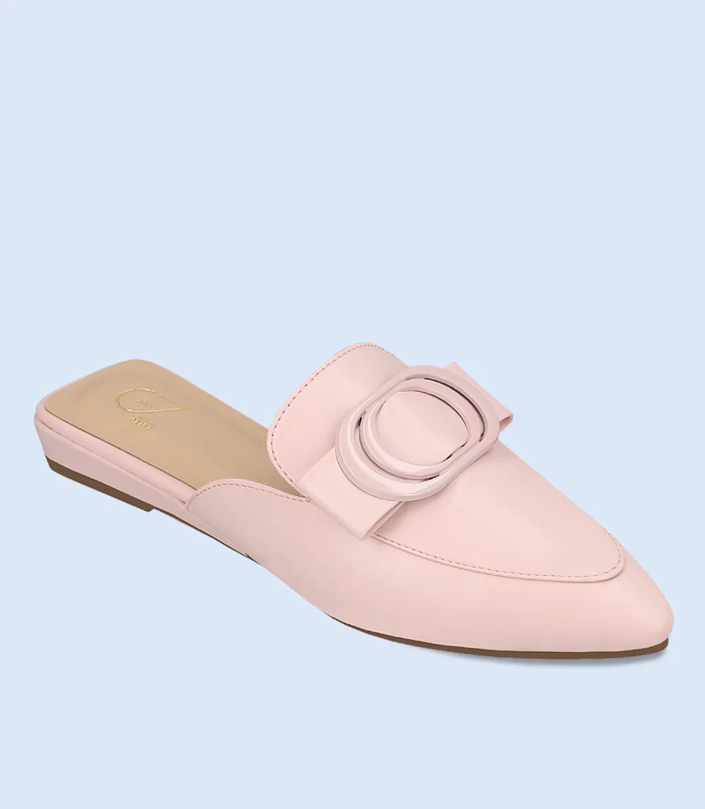 BW8162-PINK-Women Casual Mules