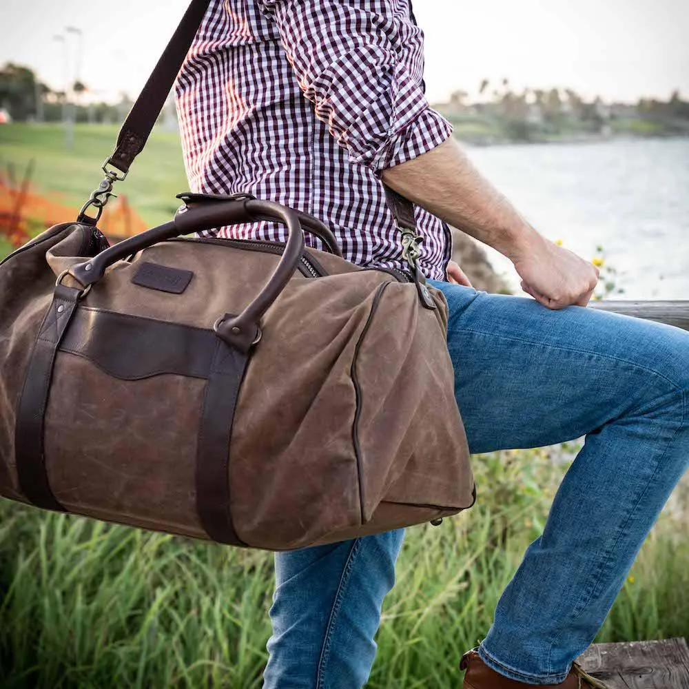 Campaign Waxed Canvas Large Field Duffle Bag