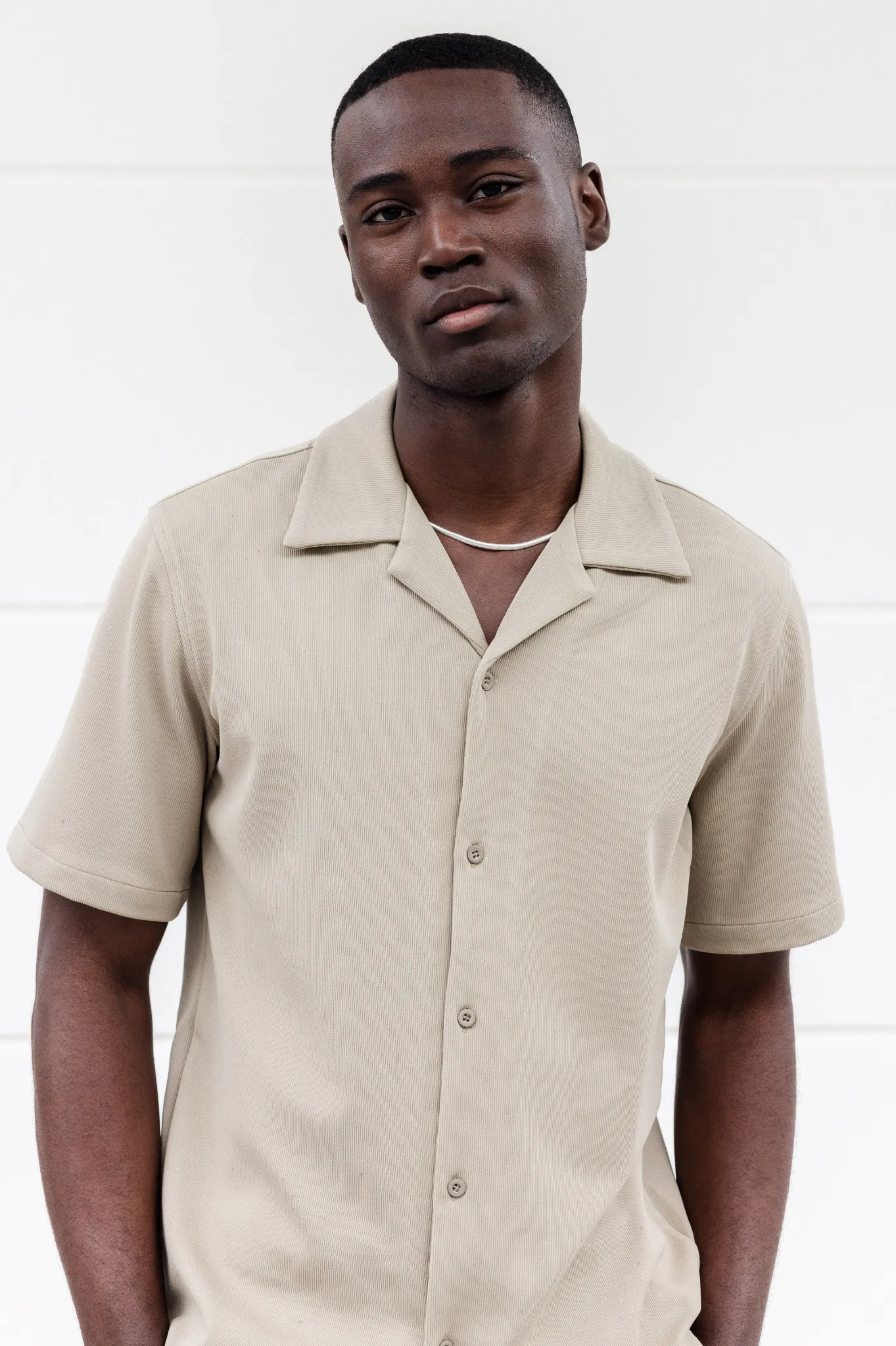 Capo SIMPLE Revere SS Shirt - Sand