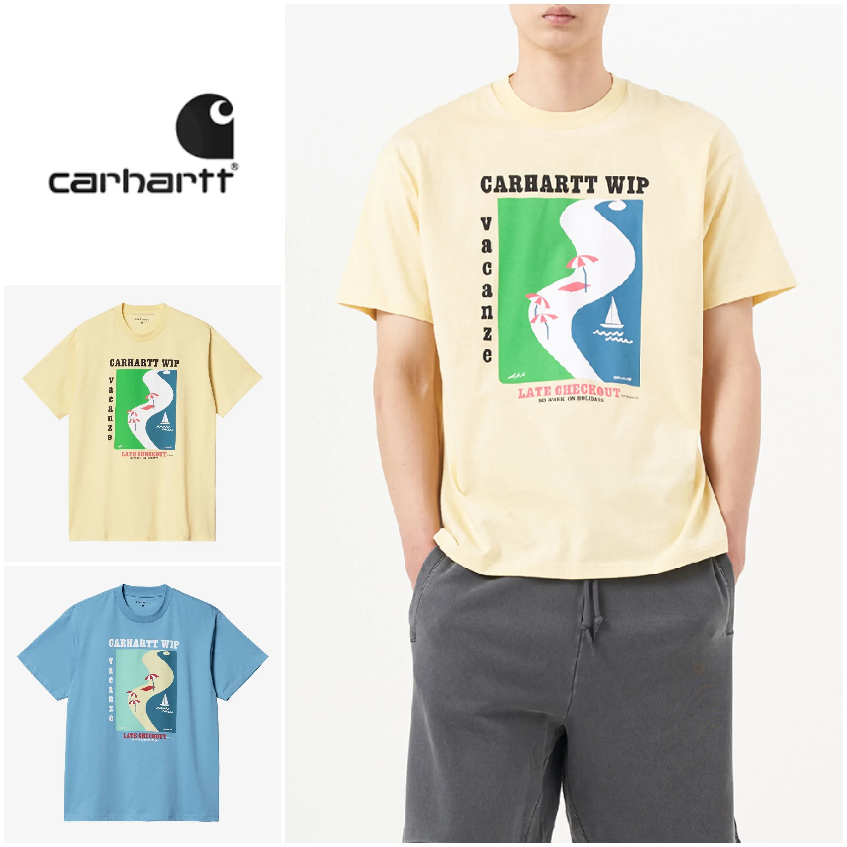 Carhartt  |Unisex Street Style Cotton Short Sleeves Logo T-Shirts