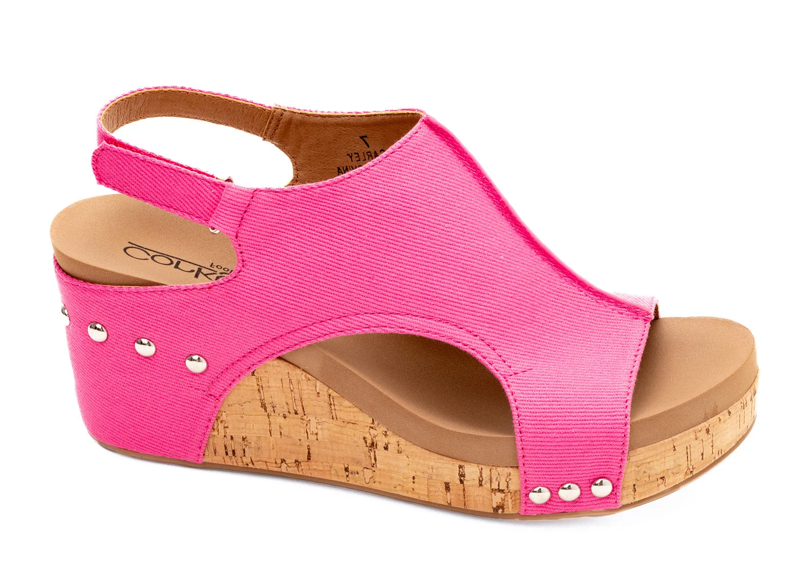 Carley Pink Canvas - Corkys