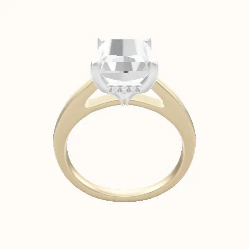 Cathedral Engagement Ring With Front set gallery Head