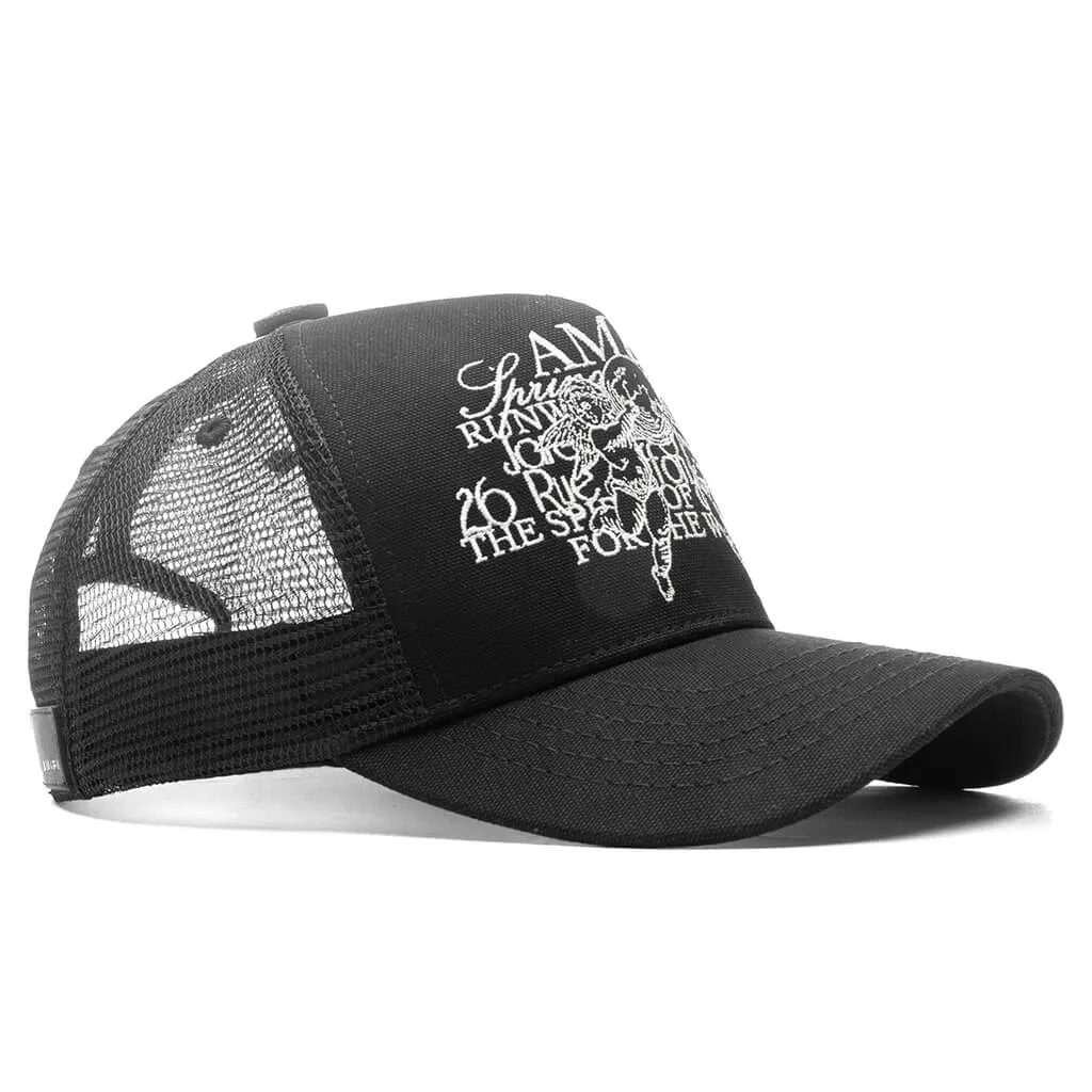 Cherub Trucker Hat - Black