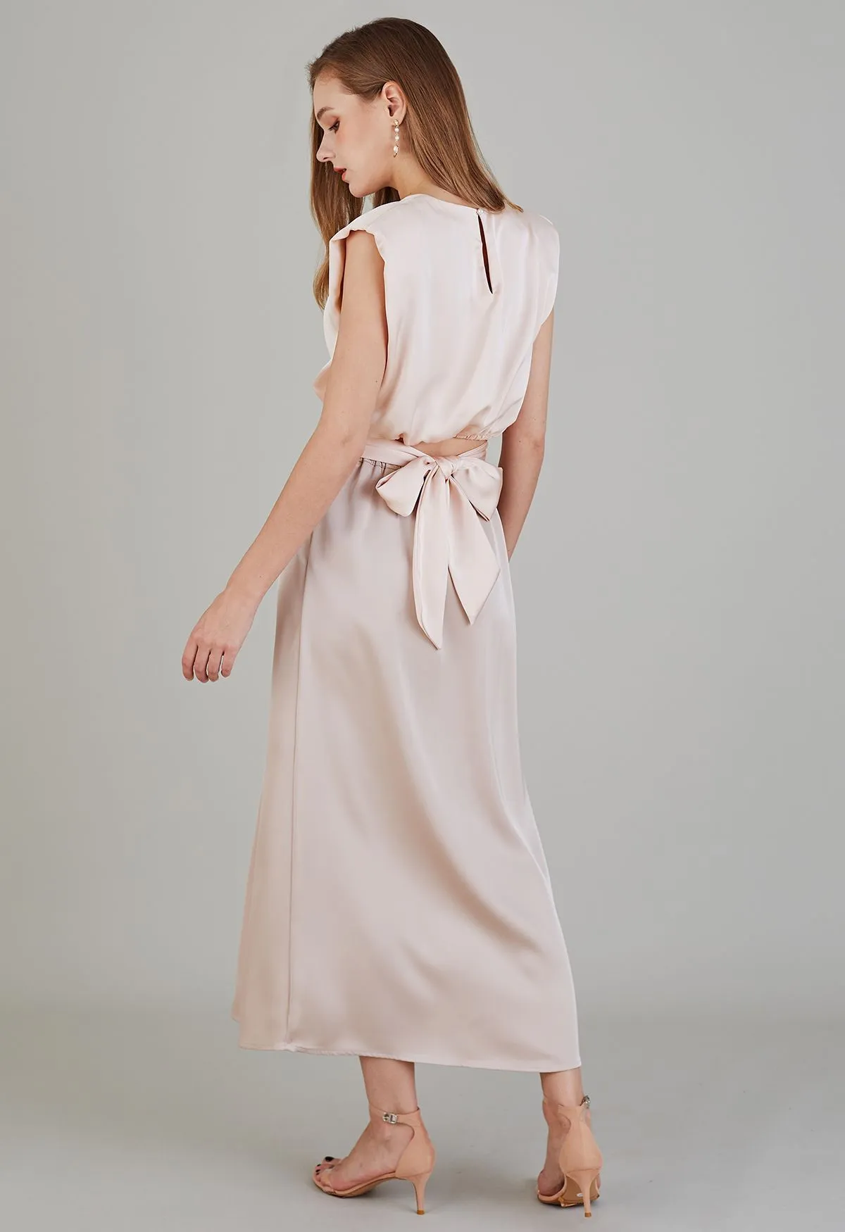 Chicwish  |Casual Style Sleeveless Plain Party Style Elegant Style