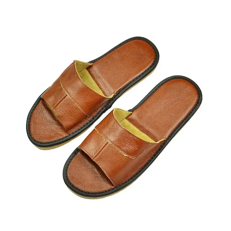 Classic Footwear Casual Slides Leather Slippers