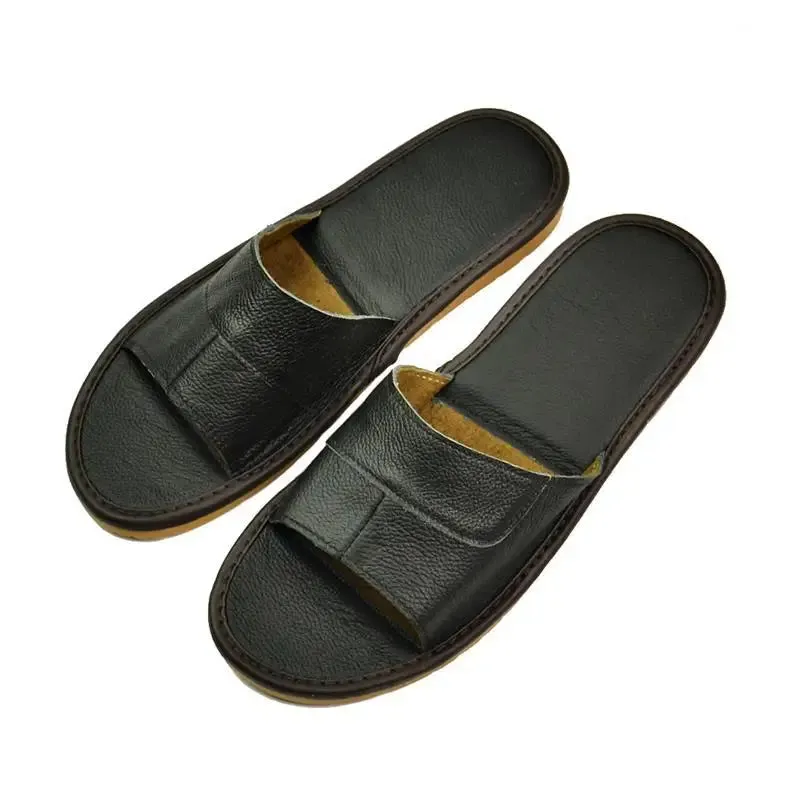 Classic Footwear Casual Slides Leather Slippers