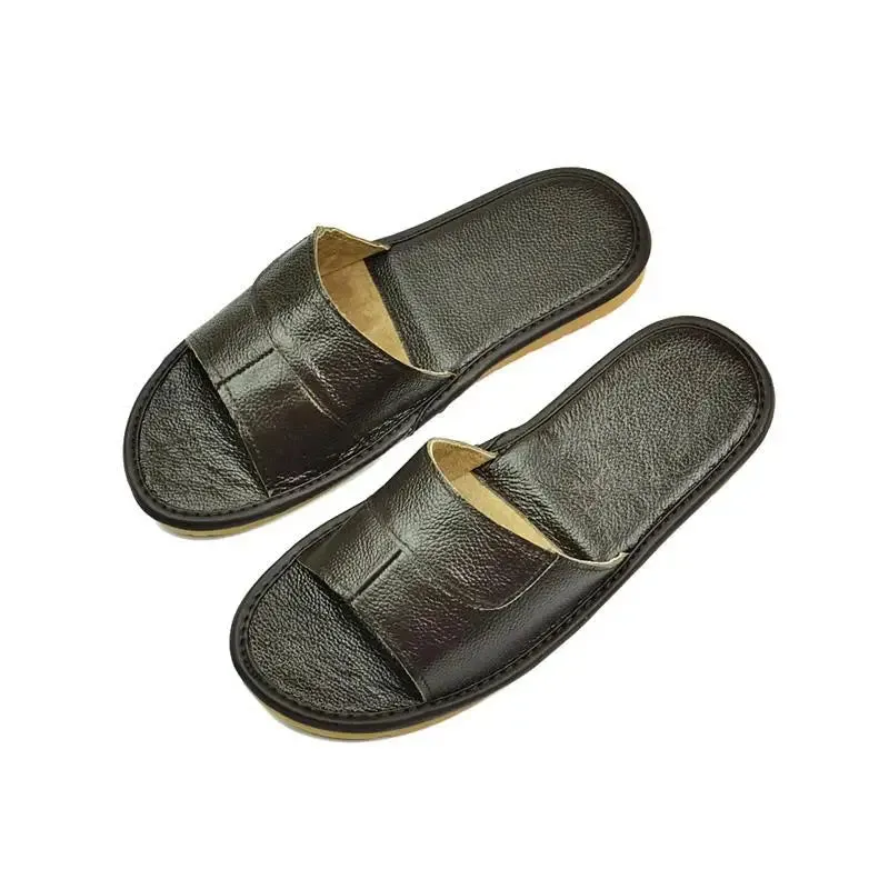 Classic Footwear Casual Slides Leather Slippers