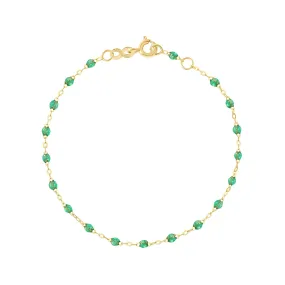 Classic Gigi Mint Bracelet, Yellow Gold, 7.5