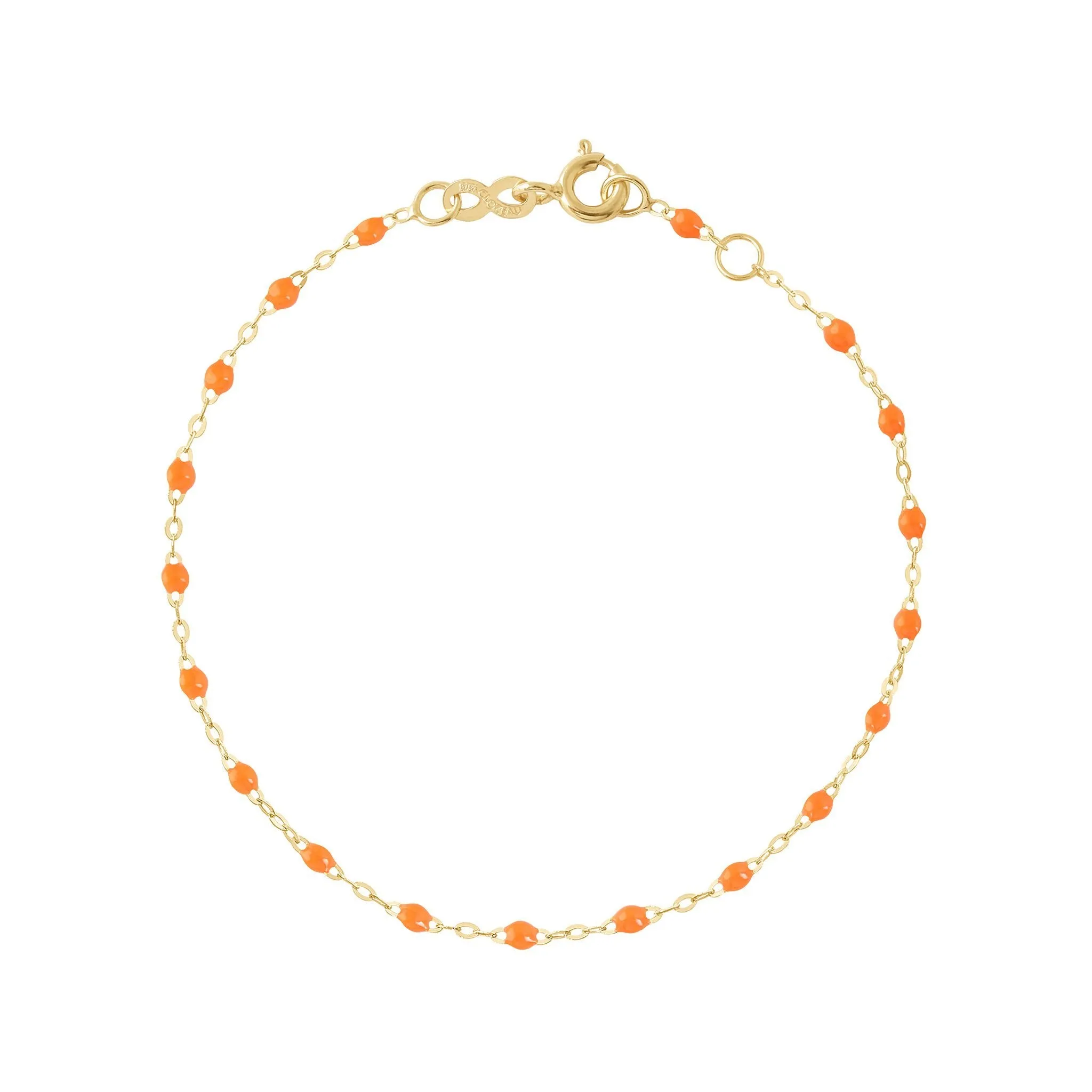 Classic Gigi Orange bracelet, Yellow Gold, 5.9