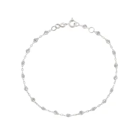 Classic Gigi Sparkle bracelet, White Gold, 5.9