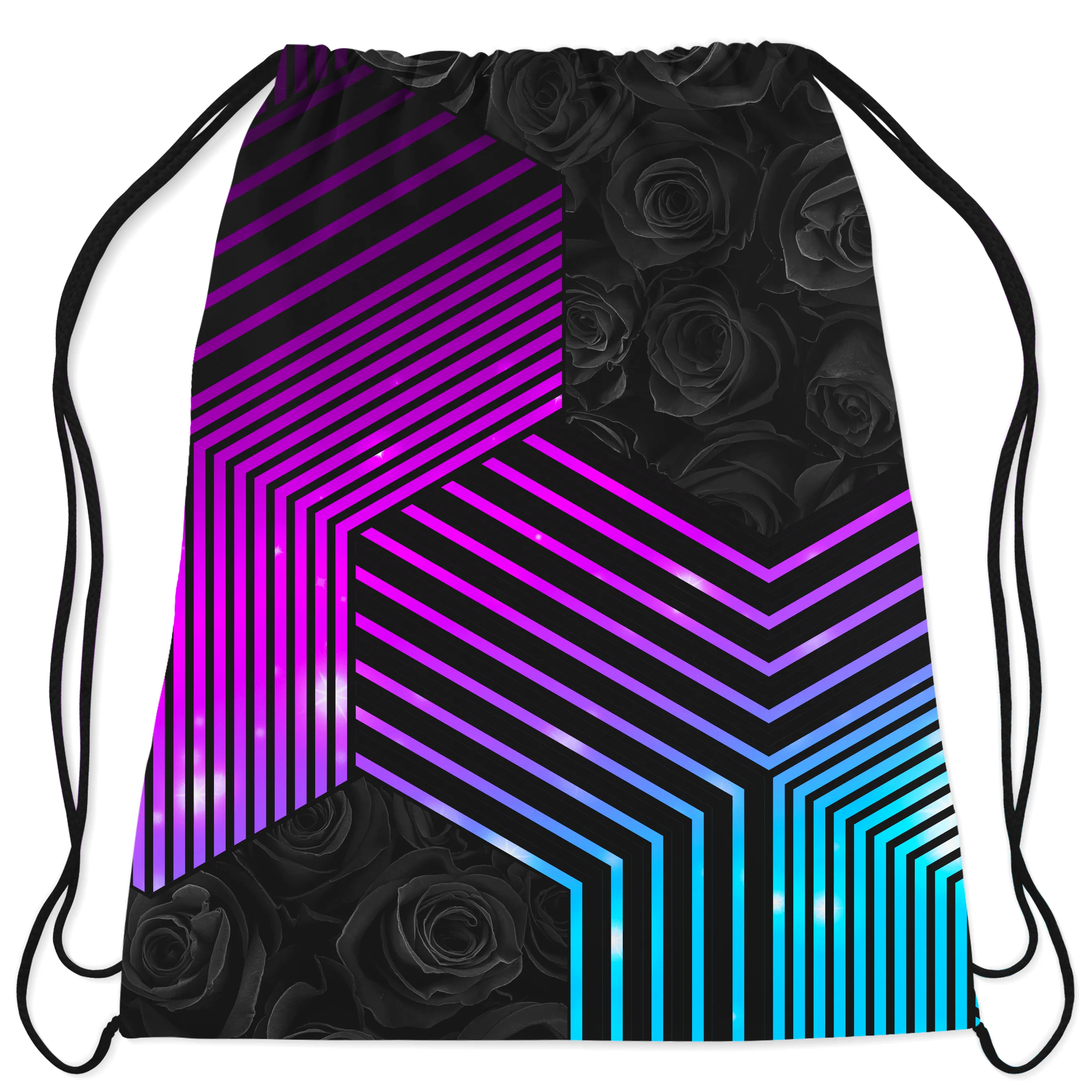 Connected Hex Drawstring Bag