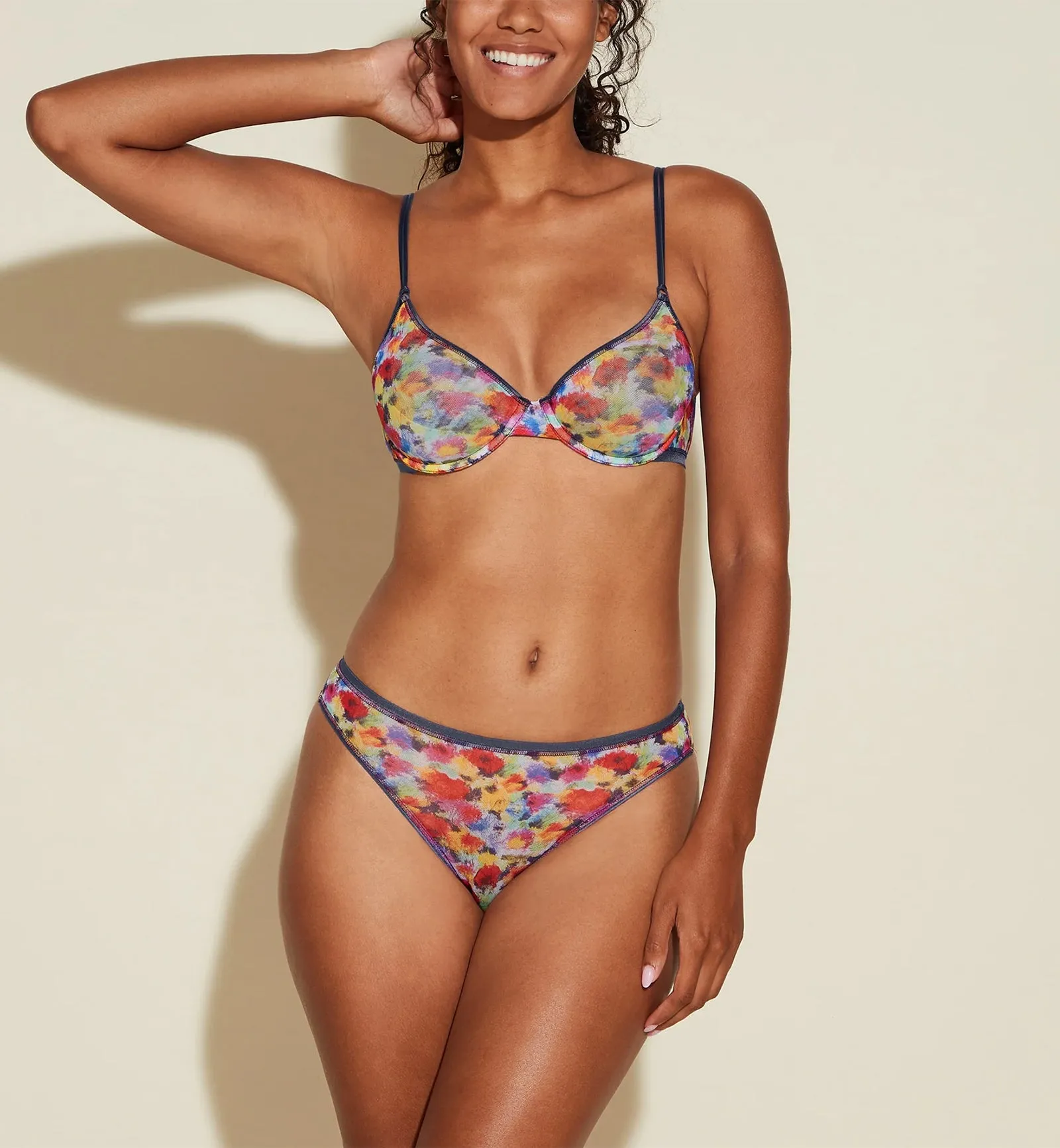 Cosabella Soire Confidence Print Brazilian Minikini (SOICP0511) - Pop Flower