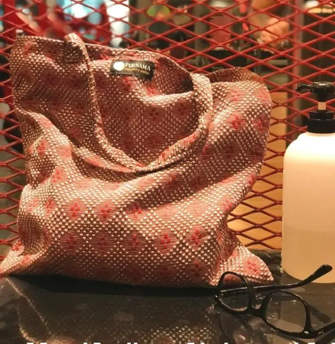 Cotton Simple Bag - Wine