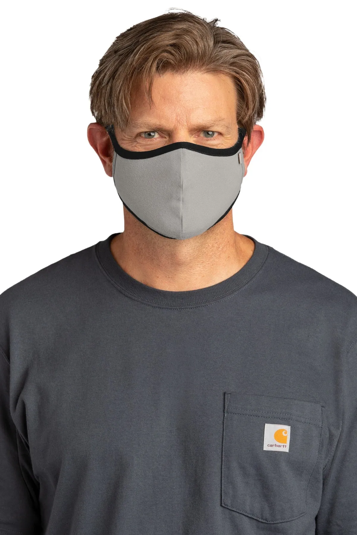 Custom Embroidered - Carhartt Cotton Ear Loop Face Mask (3 pack)  CT105160