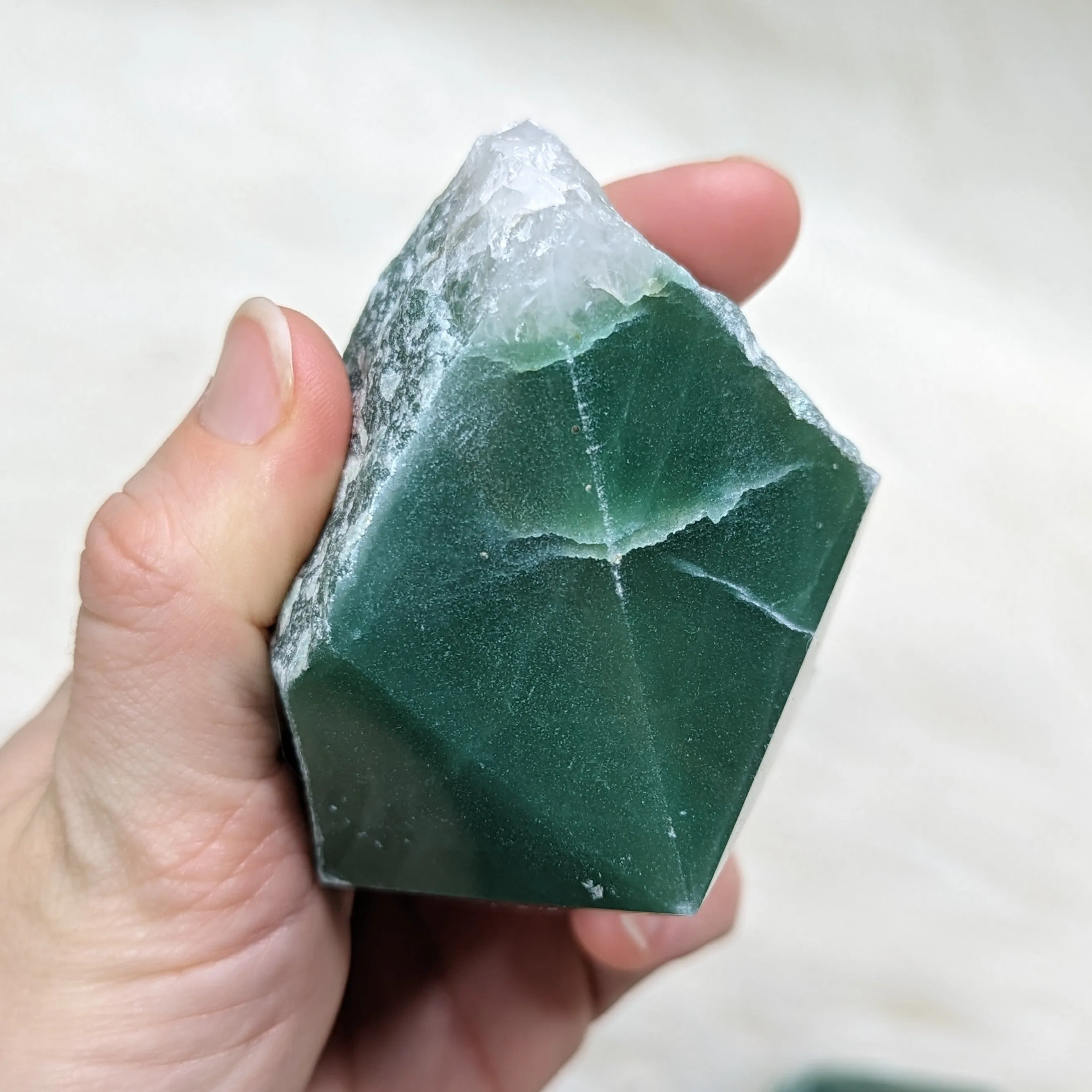 Dark Green Aventurine Polished Generator Point #2