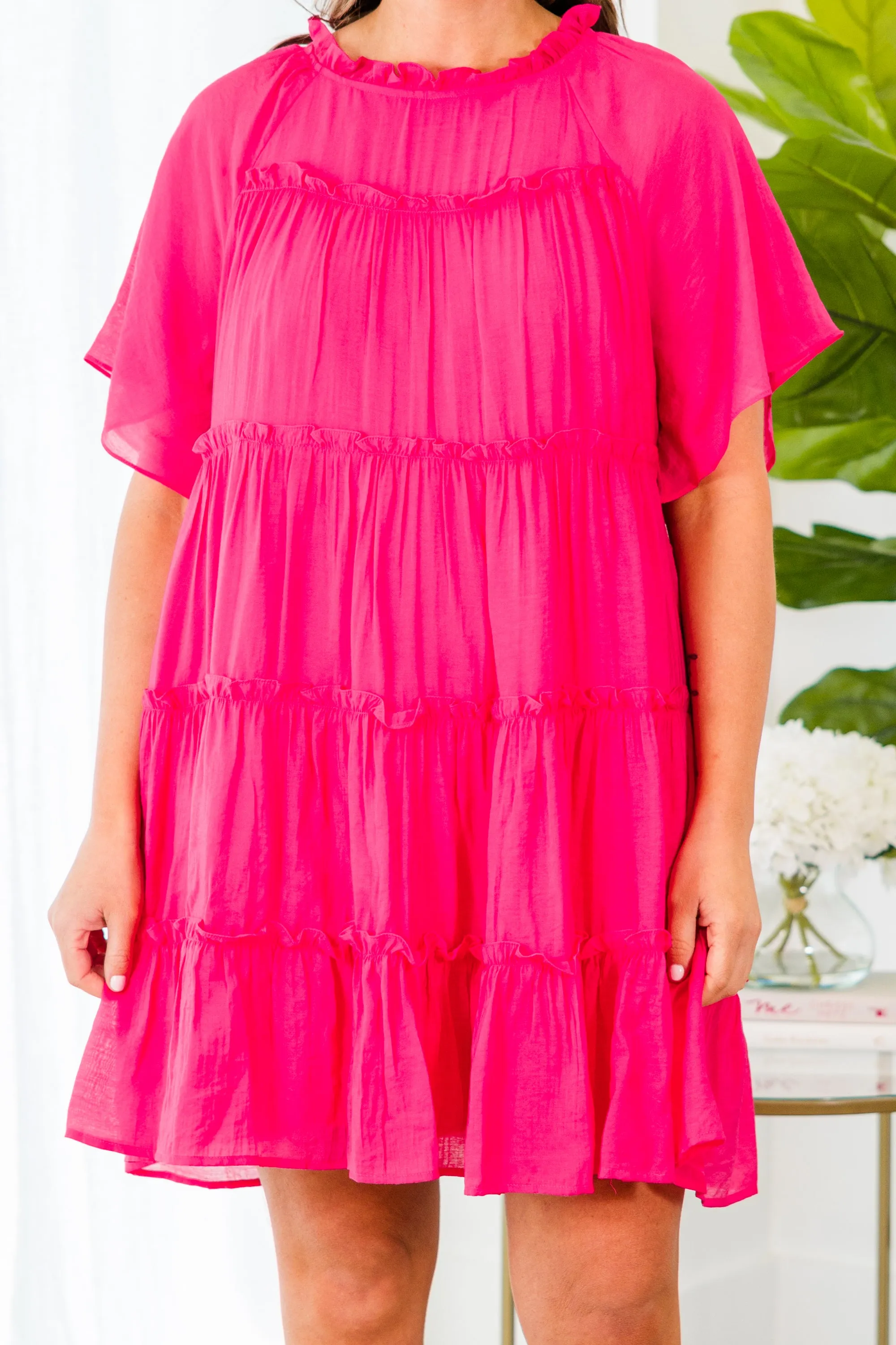 Darling Moments Dress, Pink