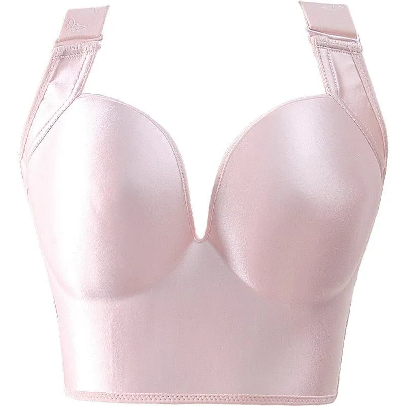 Deep Cup Push Up Bras for Women with Full Back Coverage