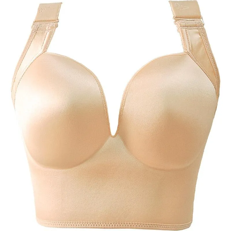 Deep Cup Push Up Bras for Women with Full Back Coverage