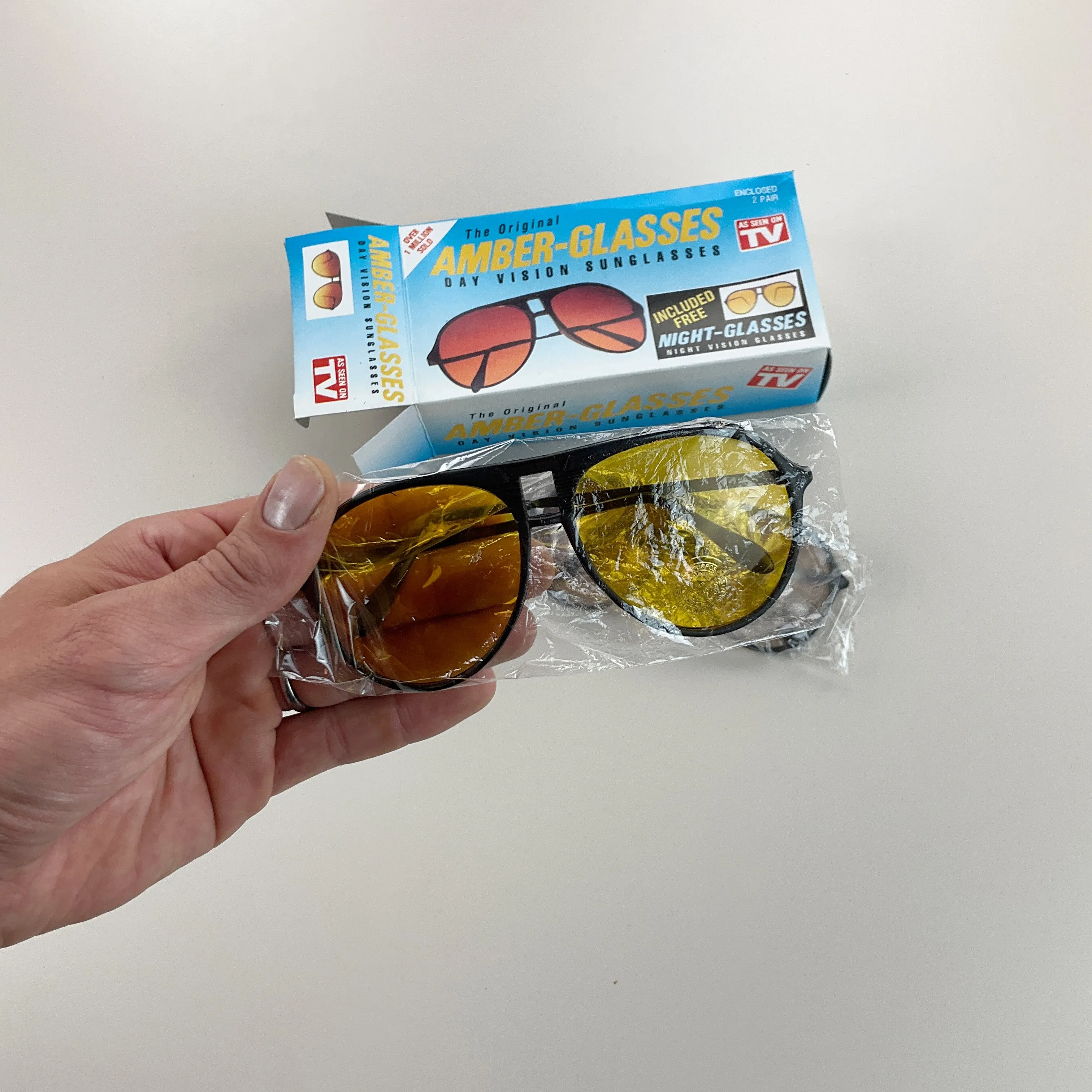 Early 90s Amber Glasses 2in1 Package