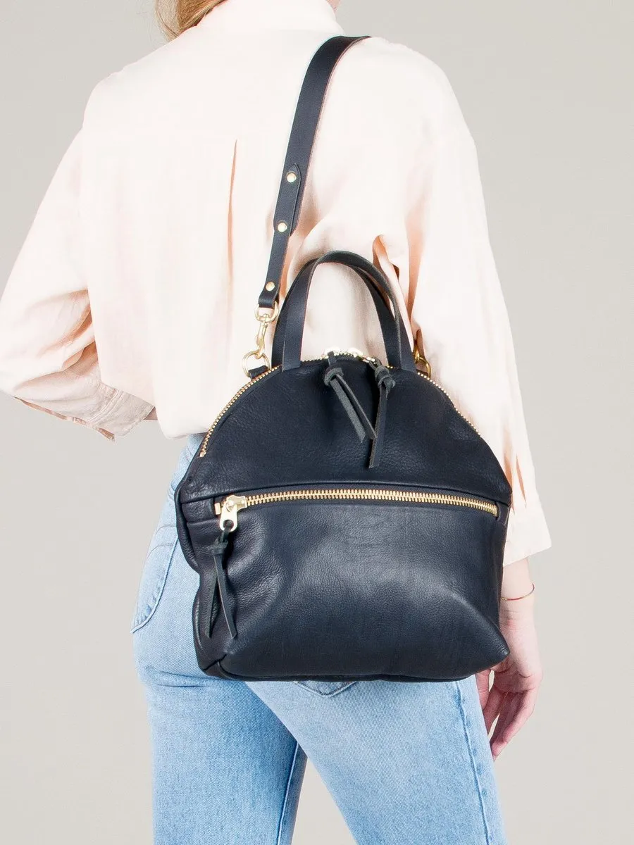 Eleven Thirty Anni Large Shoulder Bag (Black with Front Zipper)