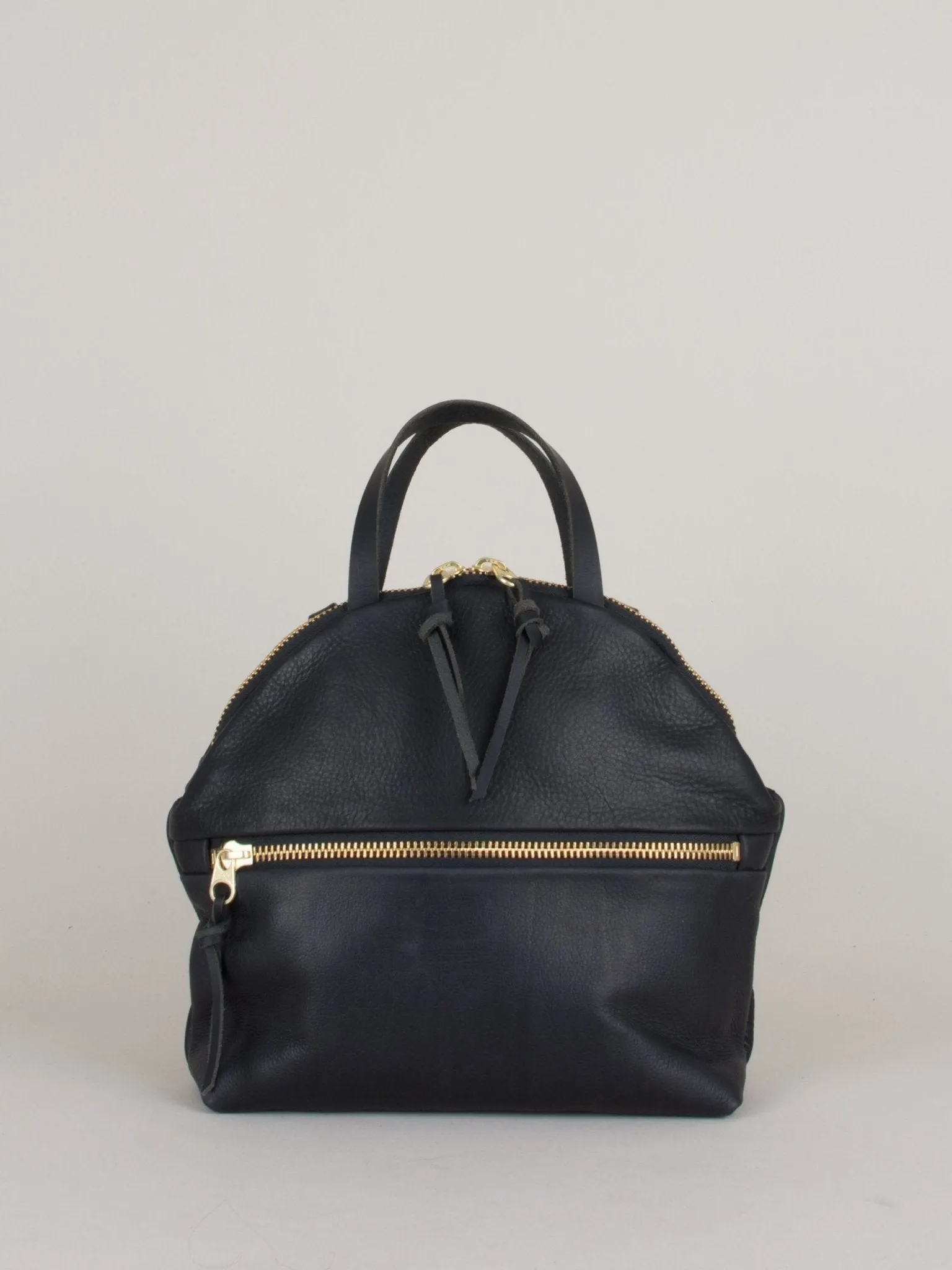 Eleven Thirty Anni Large Shoulder Bag (Black with Front Zipper)