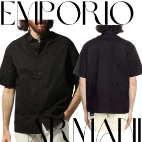 EMPORIO ARMANI  |Street Style Cotton Short Sleeves Shirts