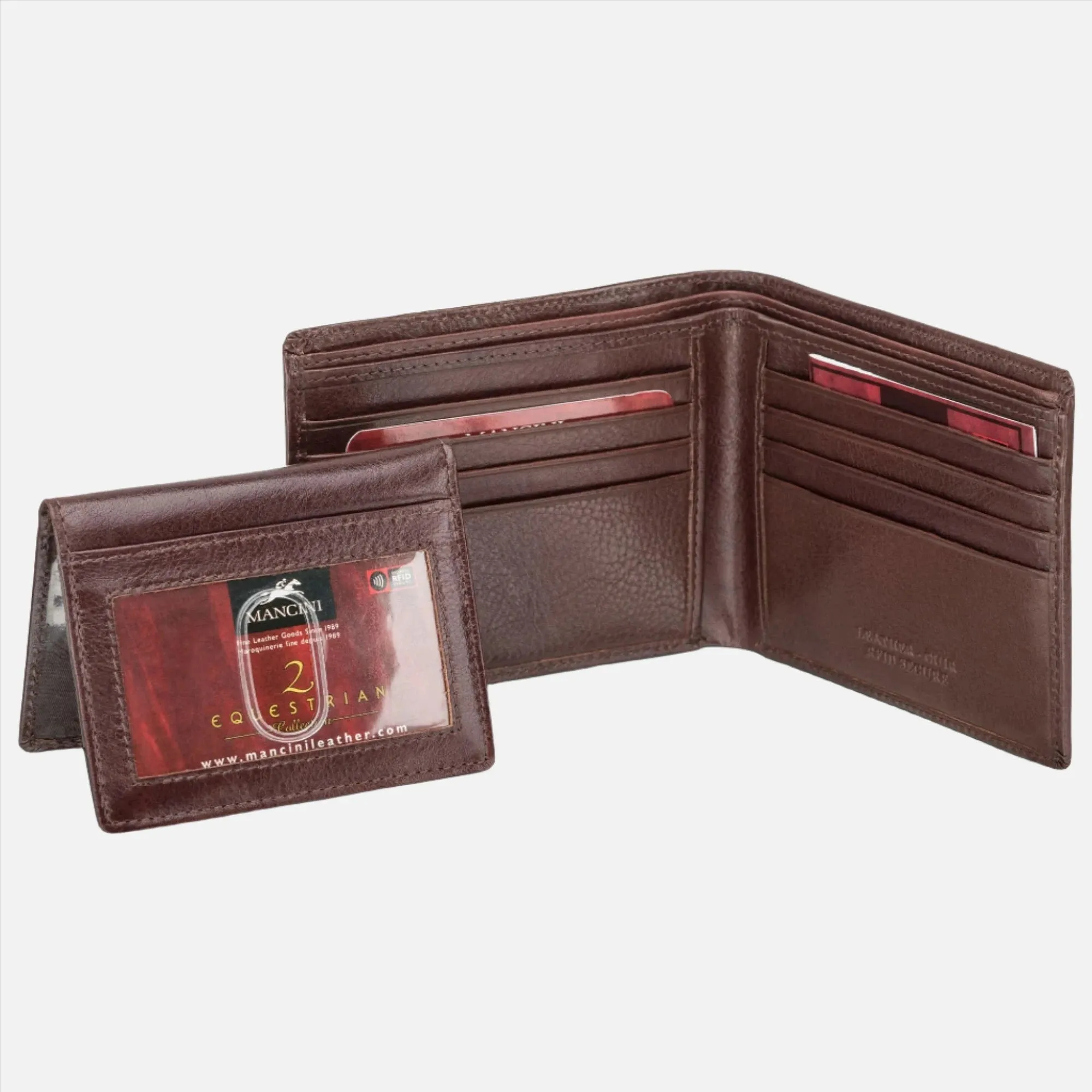 Equestrian Billfold with Removable Passcase