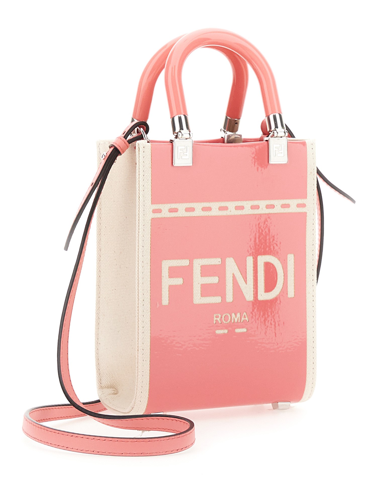 FENDI    SUNSHINE MINI CANVAS BAG