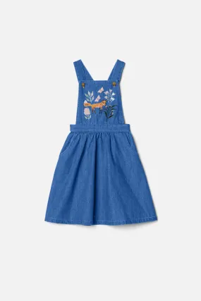 Foxy Garden Kids Emb Pinafore