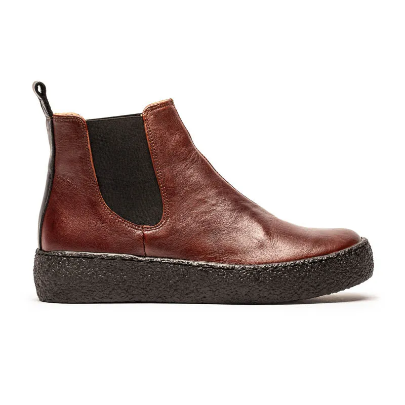 GEORGE PLATFORM Chestnut  | Leather Chelsea Boot