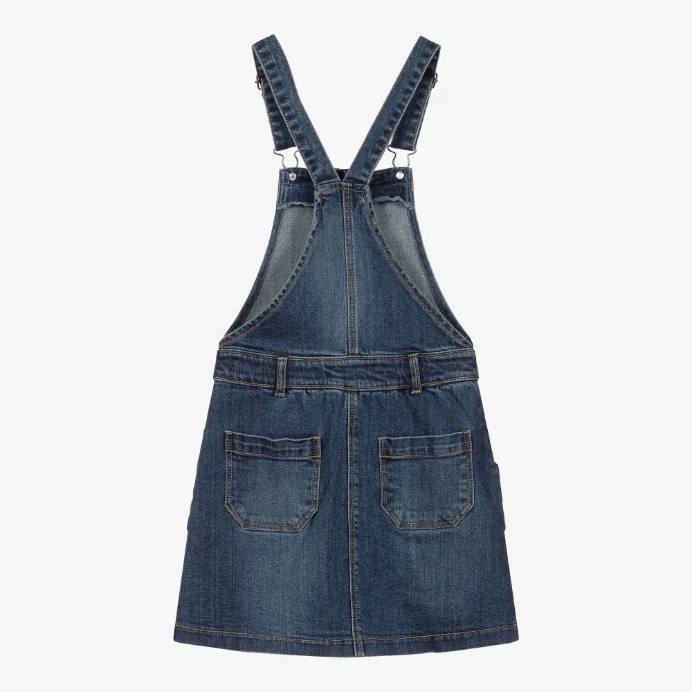 Girls Denim Pinafore Dress