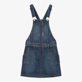 Girls Denim Pinafore Dress